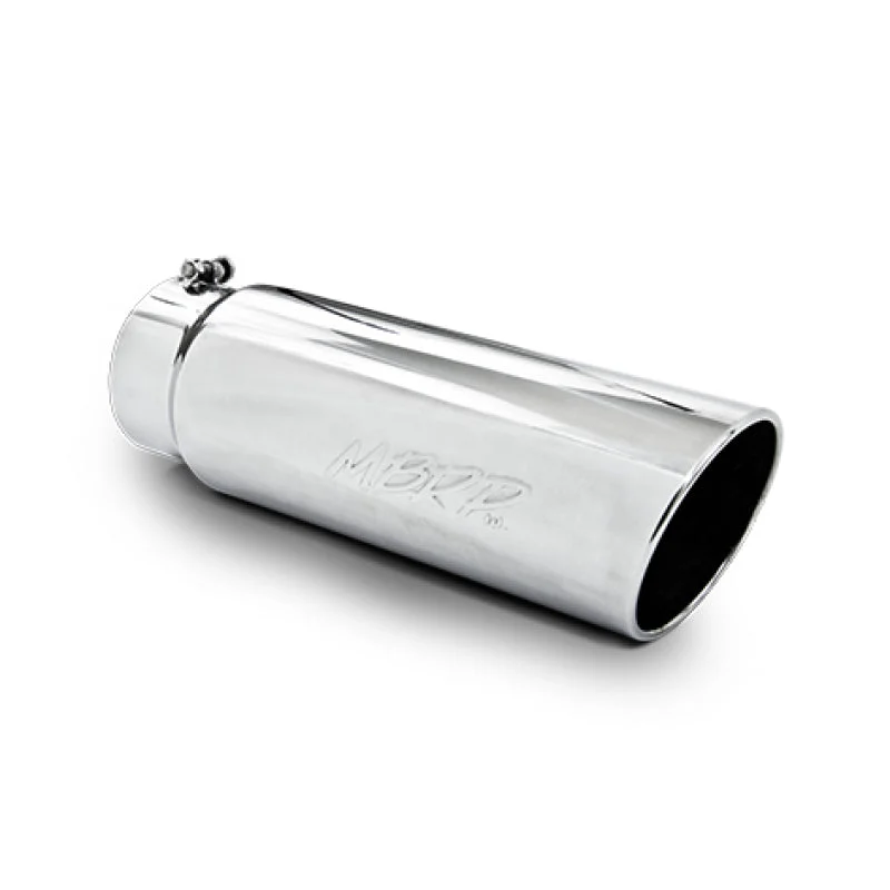 MBRP Universal Tip 6in OD Angled Rolled End 5in Inlet 18in Length T304 Exhaust
