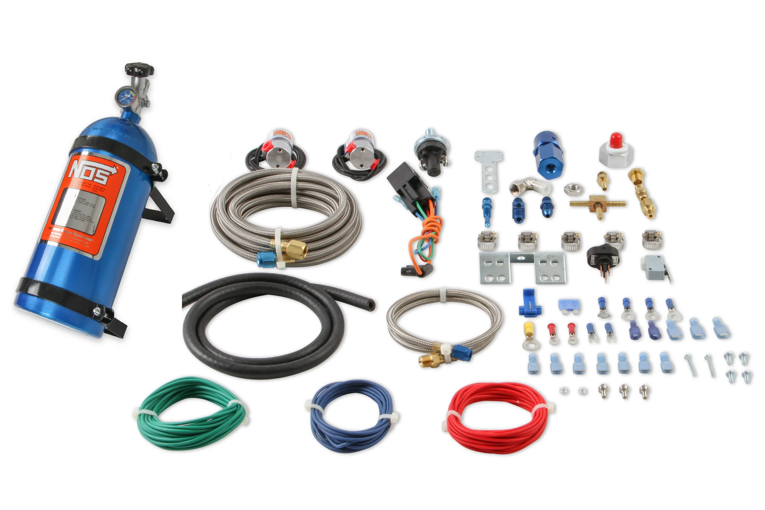 Import Nitrous Dry System 40-75 HP, includes 10lb Blue Bottle