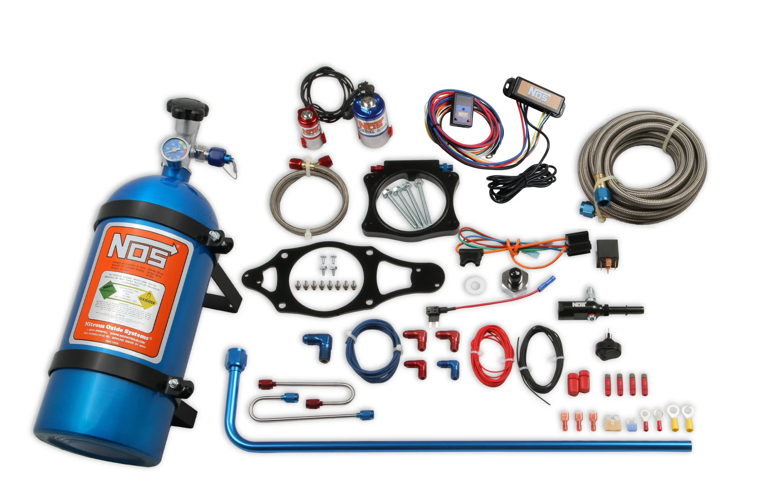 2014-2019 C7 Corvette Nitrous System - Blue/Red Components w/ 10 lb Blue Bottle