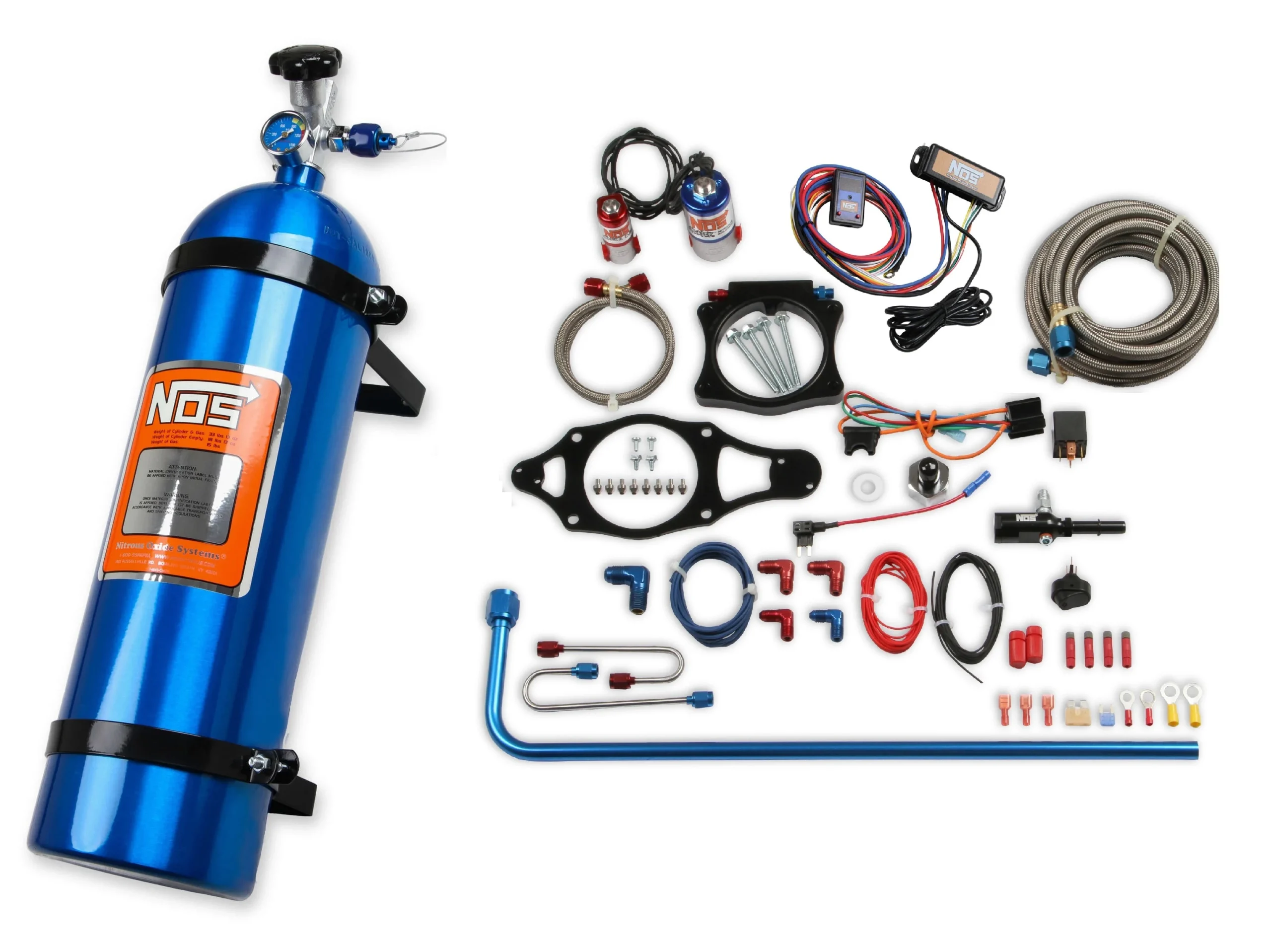2014-2019 C7 Corvette Nitrous System - Blue/Red Components w/ 15 lb Blue Bottle