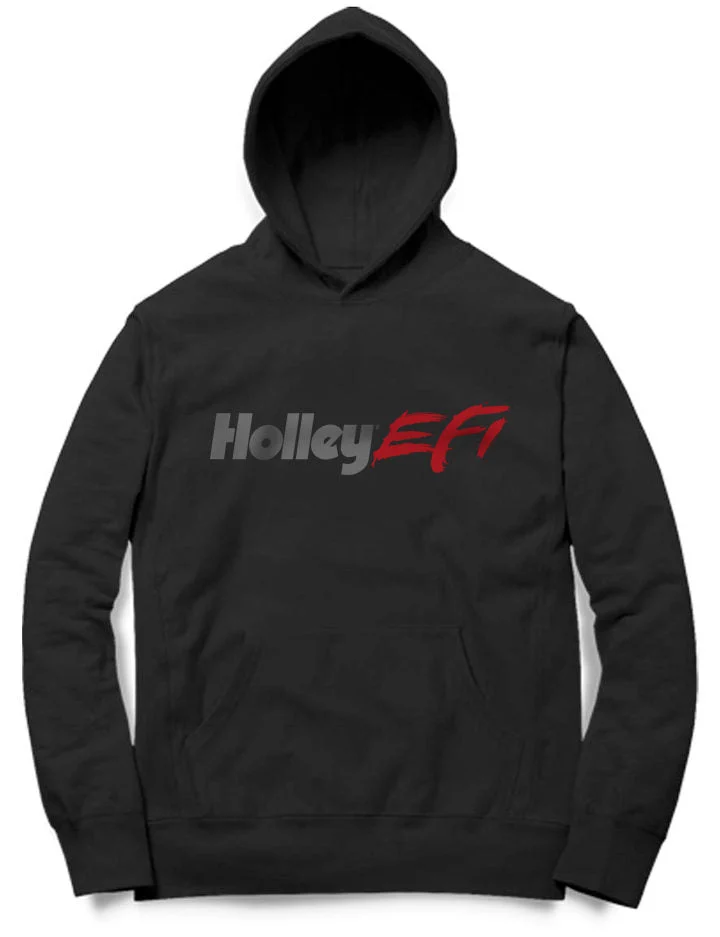 Holley 10294-LGHOL - EFI Hoodie; Black; Long Sleeve; Large;