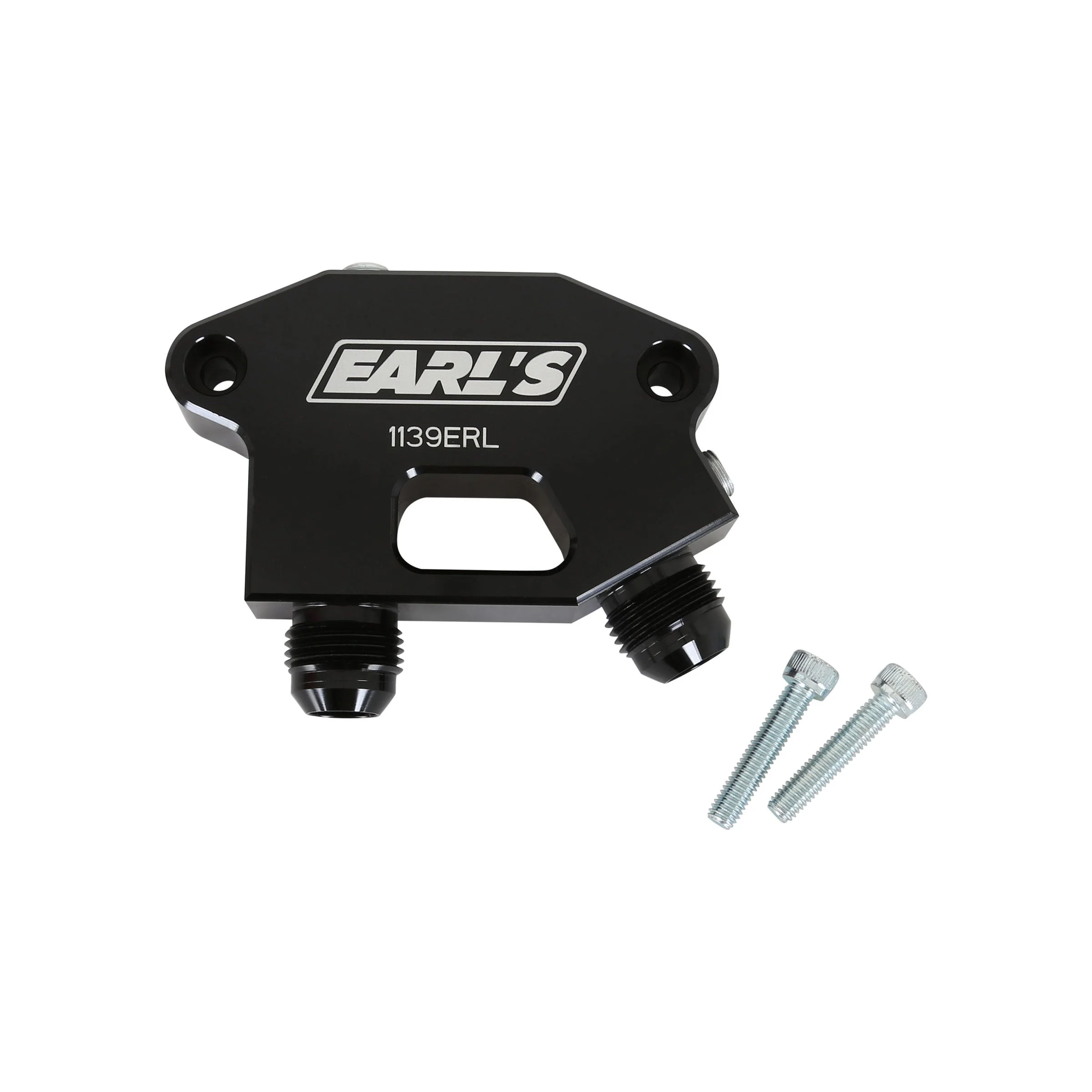 Earl's Performance 1139ERL - Earl's 7.3L Godzilla Oil Cooler Adapter - Dual -10 AN Male