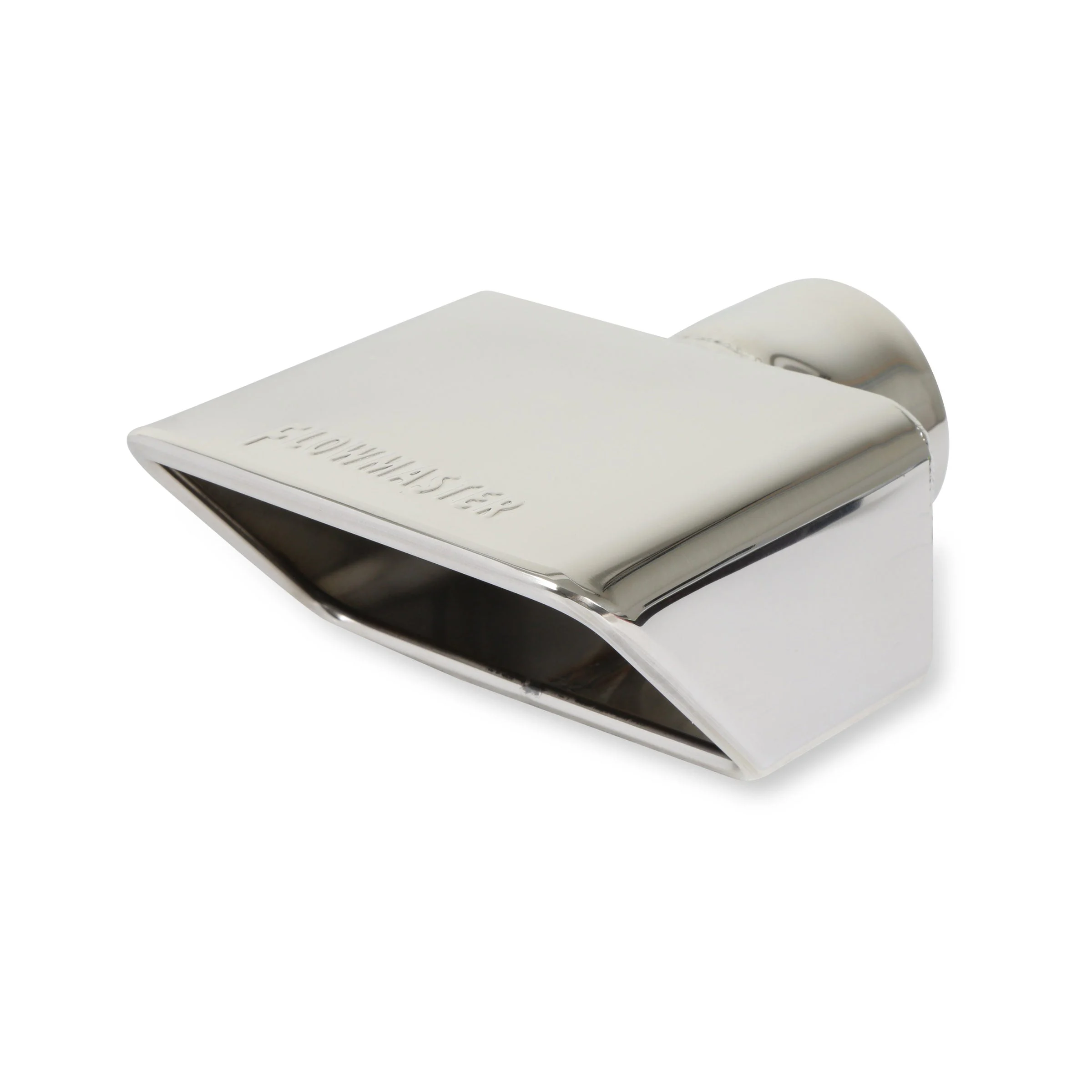 Flowmaster 15354 - Exhaust Tip - 2.50 in. Polished Angle Rolled Edge