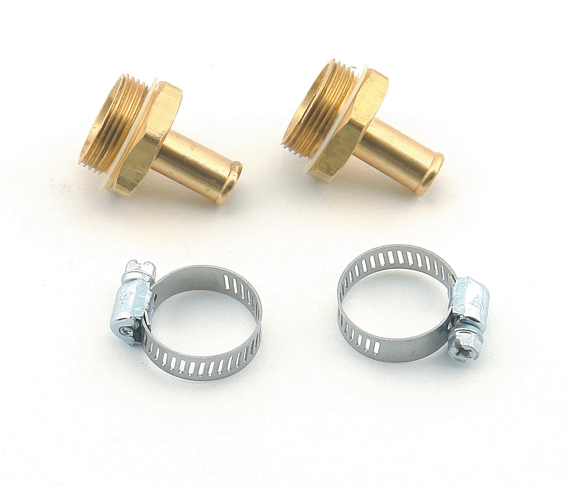 Mr. Gasket 1543 - Carburetor Inlet Fittings - 7/8-20 Male To 3/8 Inch Hose Barb - Brass