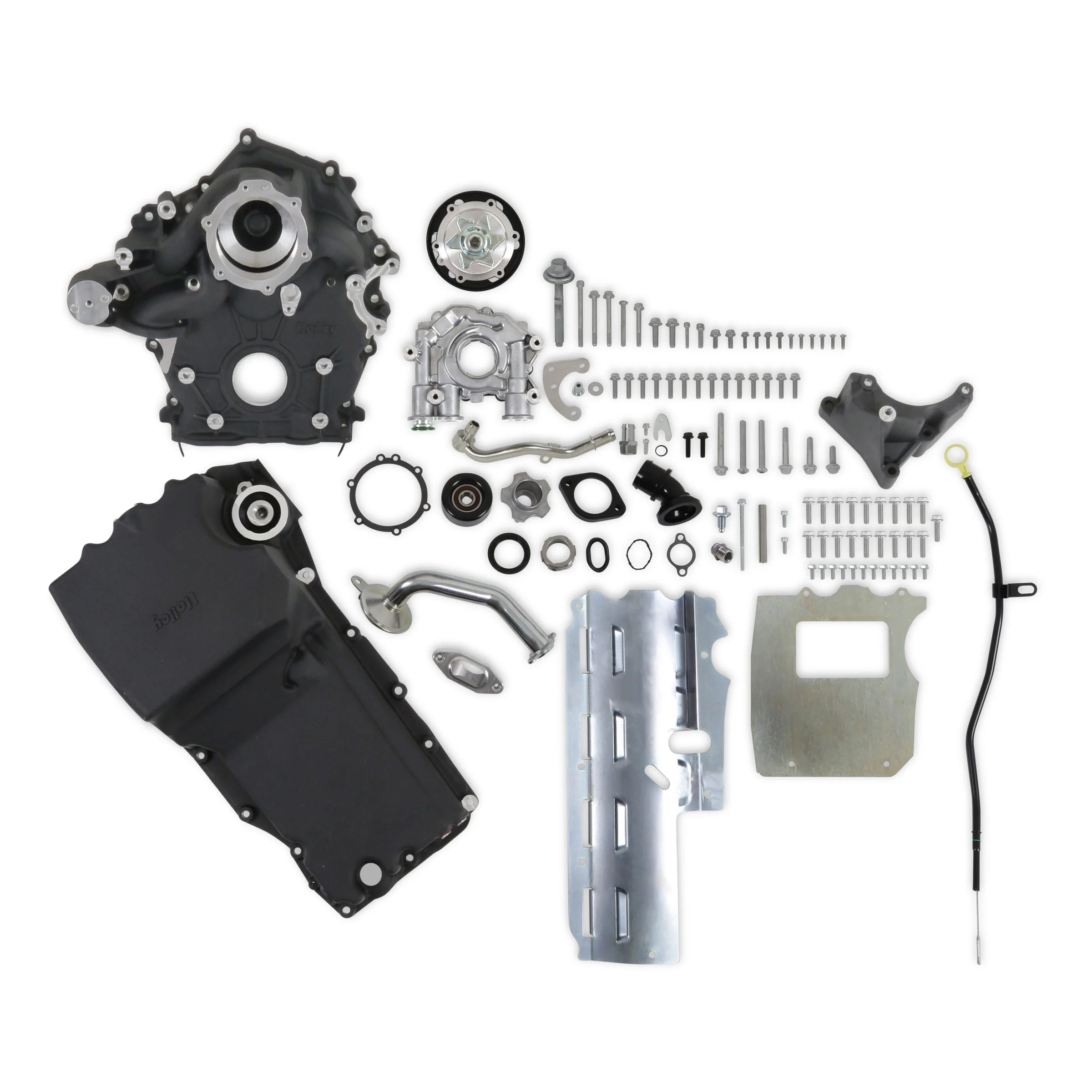 Holley 20-320BK - With  Swap Oil Pan and Pump - Base Kit - Black