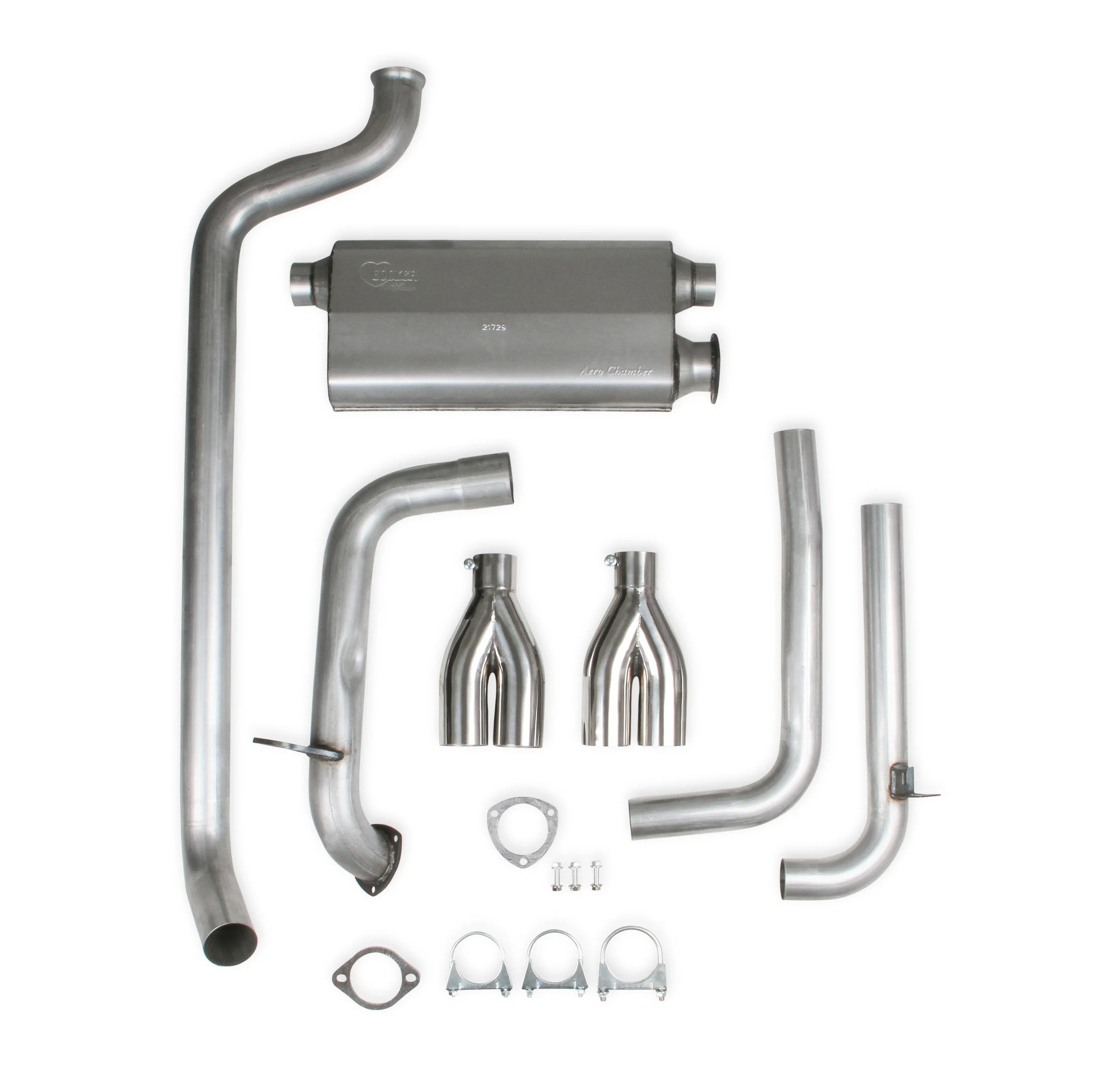 Hooker 16827HKR - Super Competition Cat-Back System