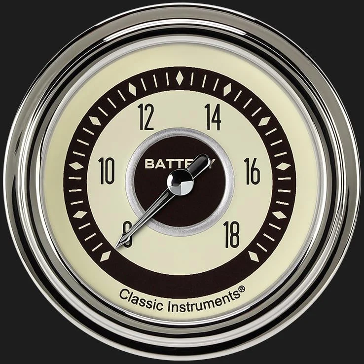 Classic Instruments NT330SLC - Nostalgia VT 2 5/8" Voltage Gauge