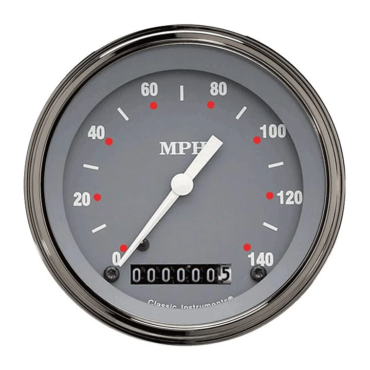 Classic Instruments SG55SLC - SG SERIES 3IN SPEEDO 140 MPH