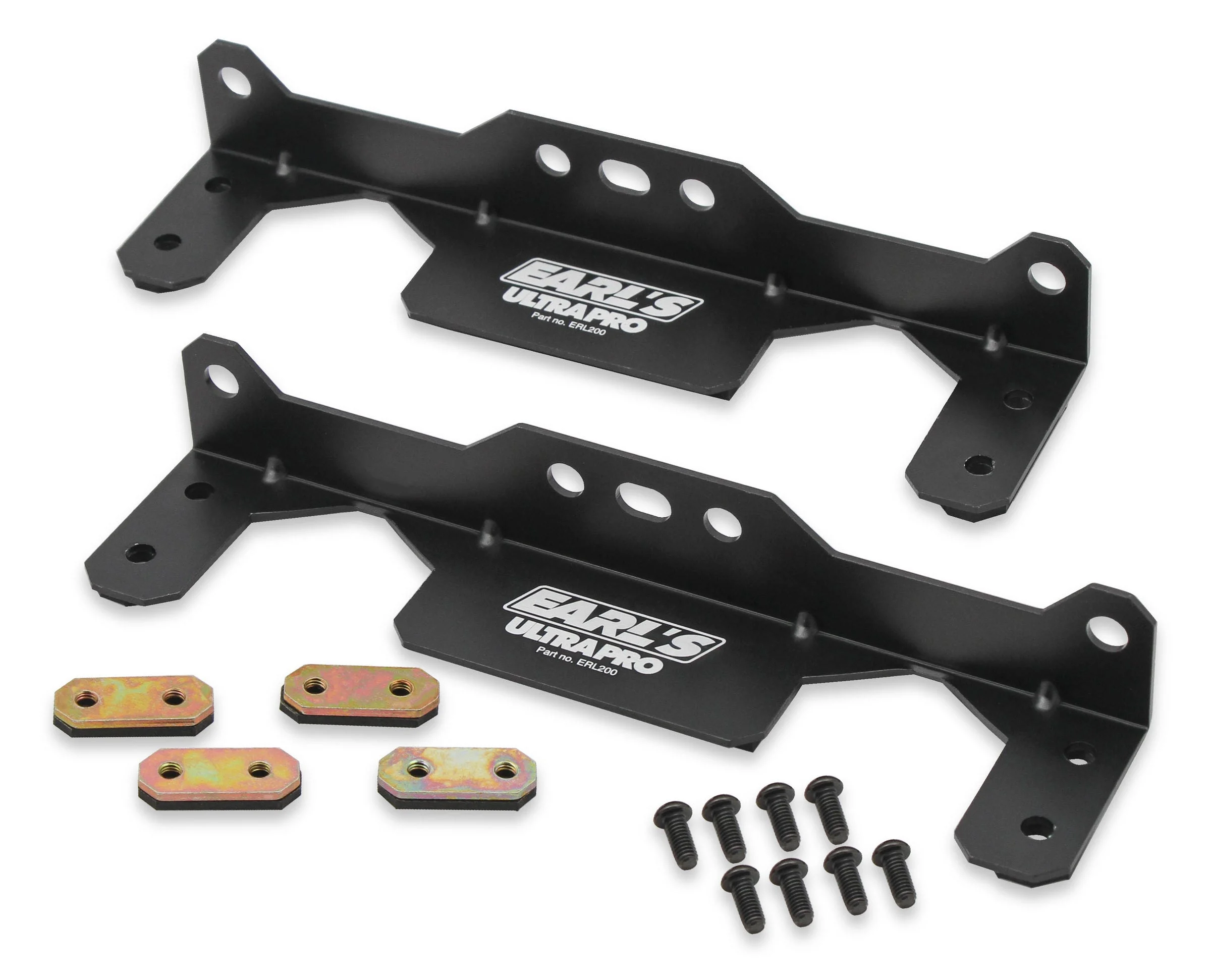 Earl's Performance 200ERL - Earl's Oil Cooler Mounting Brackets for UltraPro Narrow Coolers