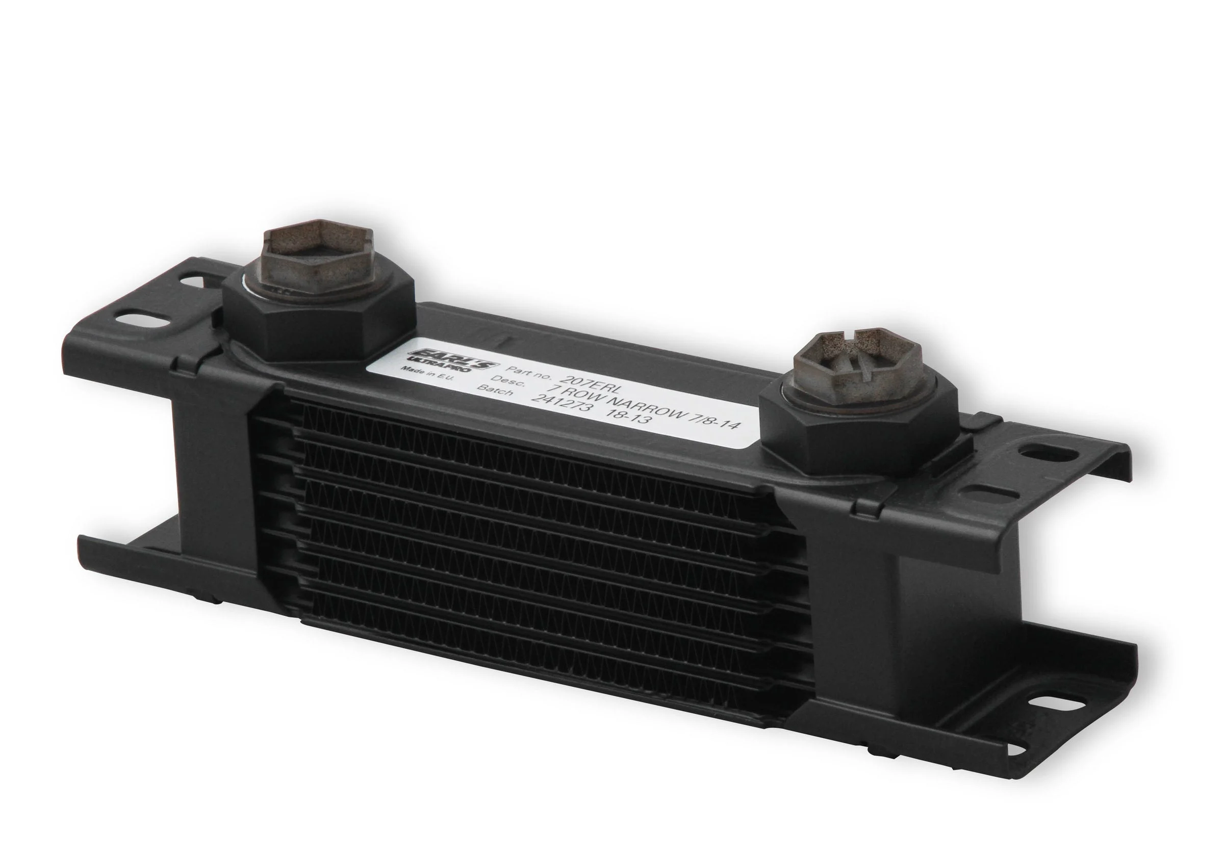 Earl's Performance 207ERL - Earl's UltraPro Oil Cooler - Black - 7 Rows - Narrow Cooler
