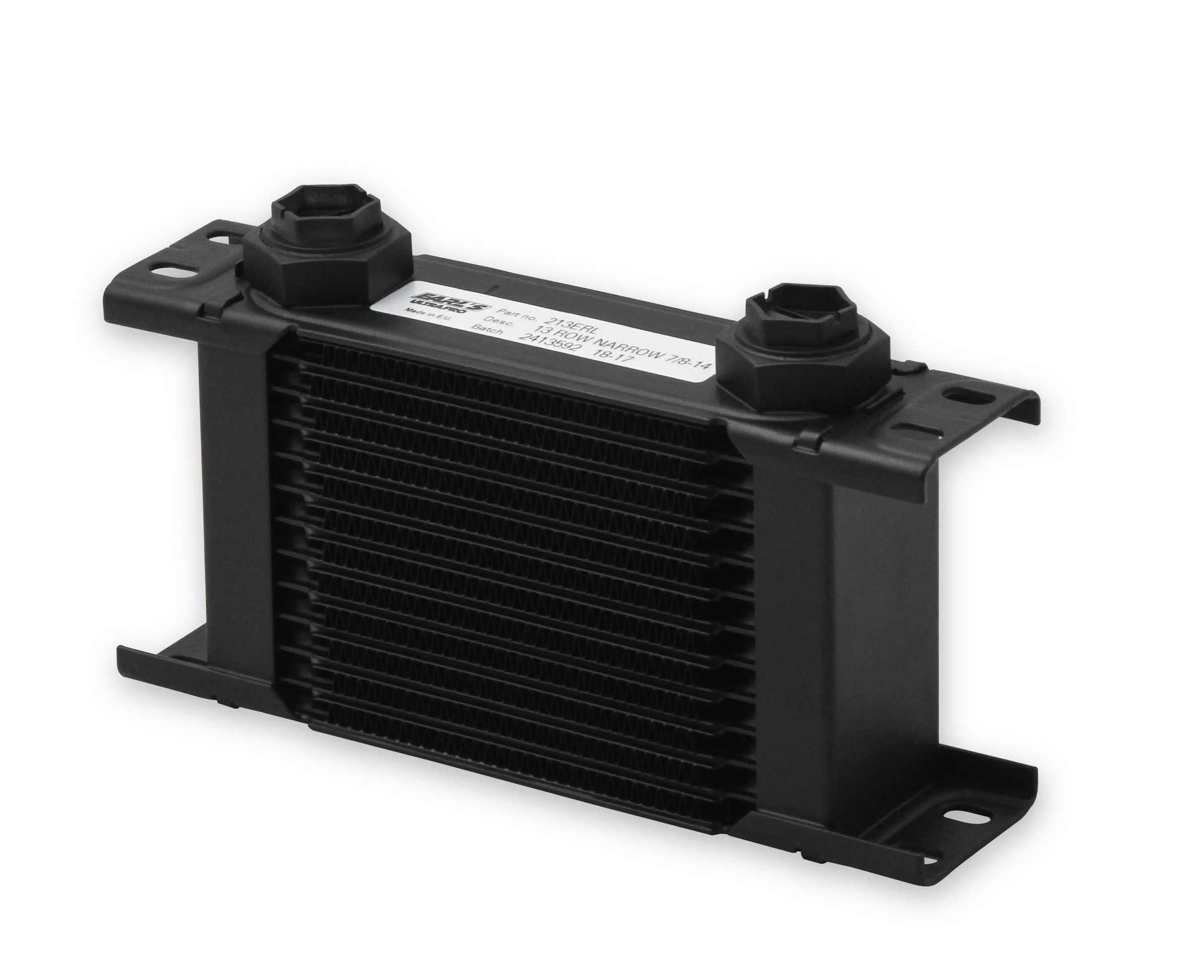 Earl's Performance 213ERL - Earl's UltraPro Oil Cooler - Black - 13 Rows - Narrow Cooler