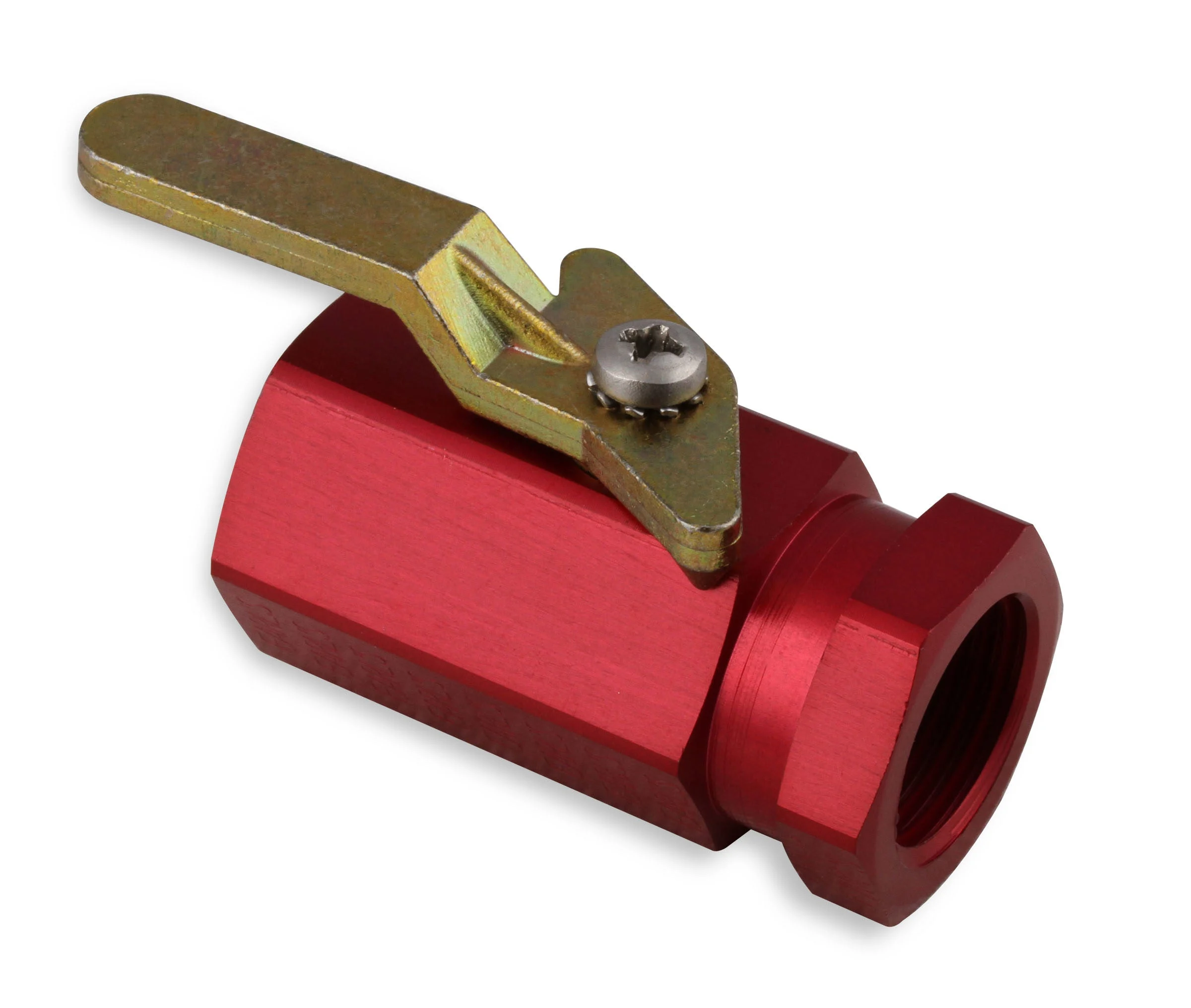 Earl's Performance 230500ERL - Earl's Aluminum Shut-Off Valve - Red