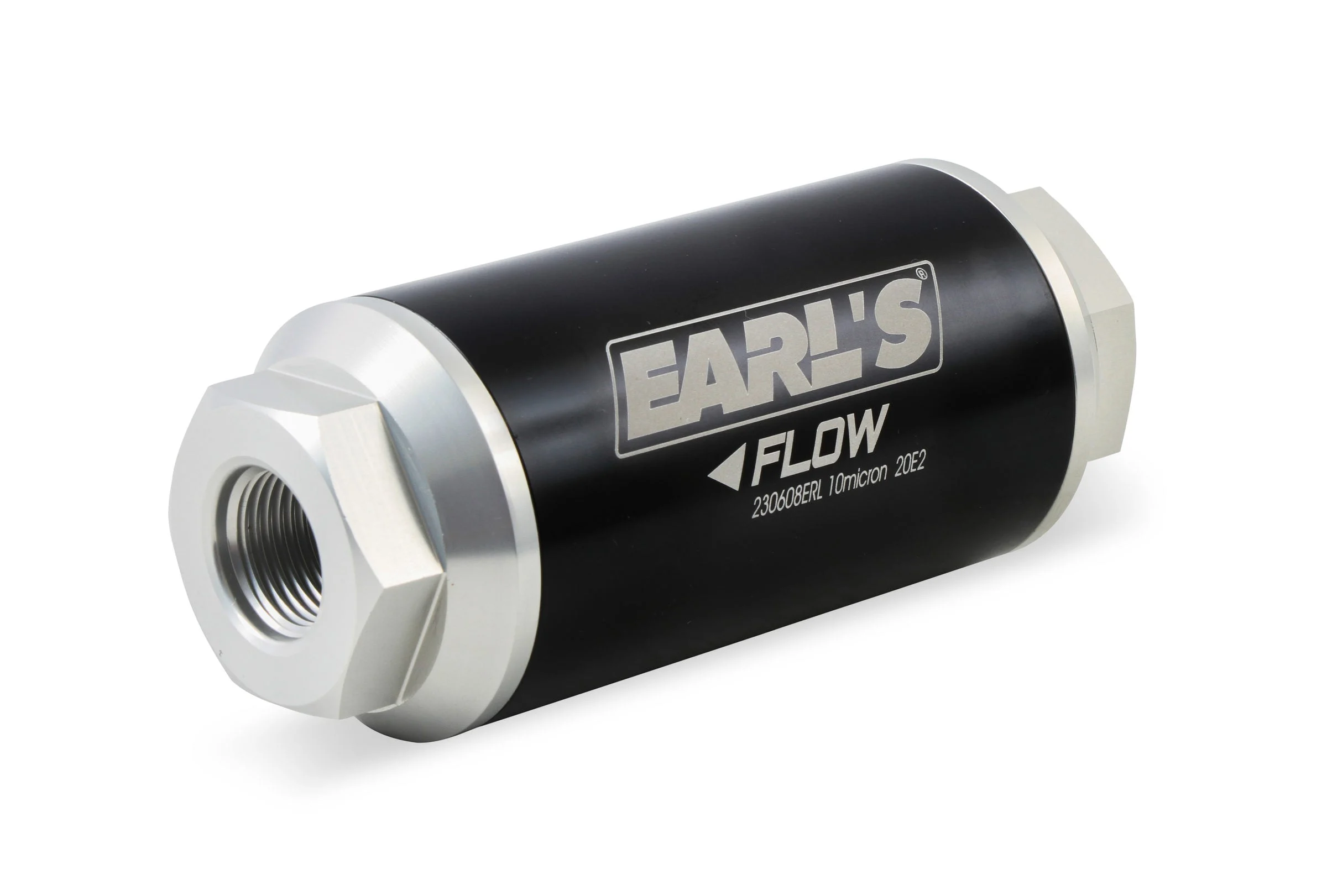 Earl's Performance 230608ERL - Billet Aluminum In-Line Fuel Filter