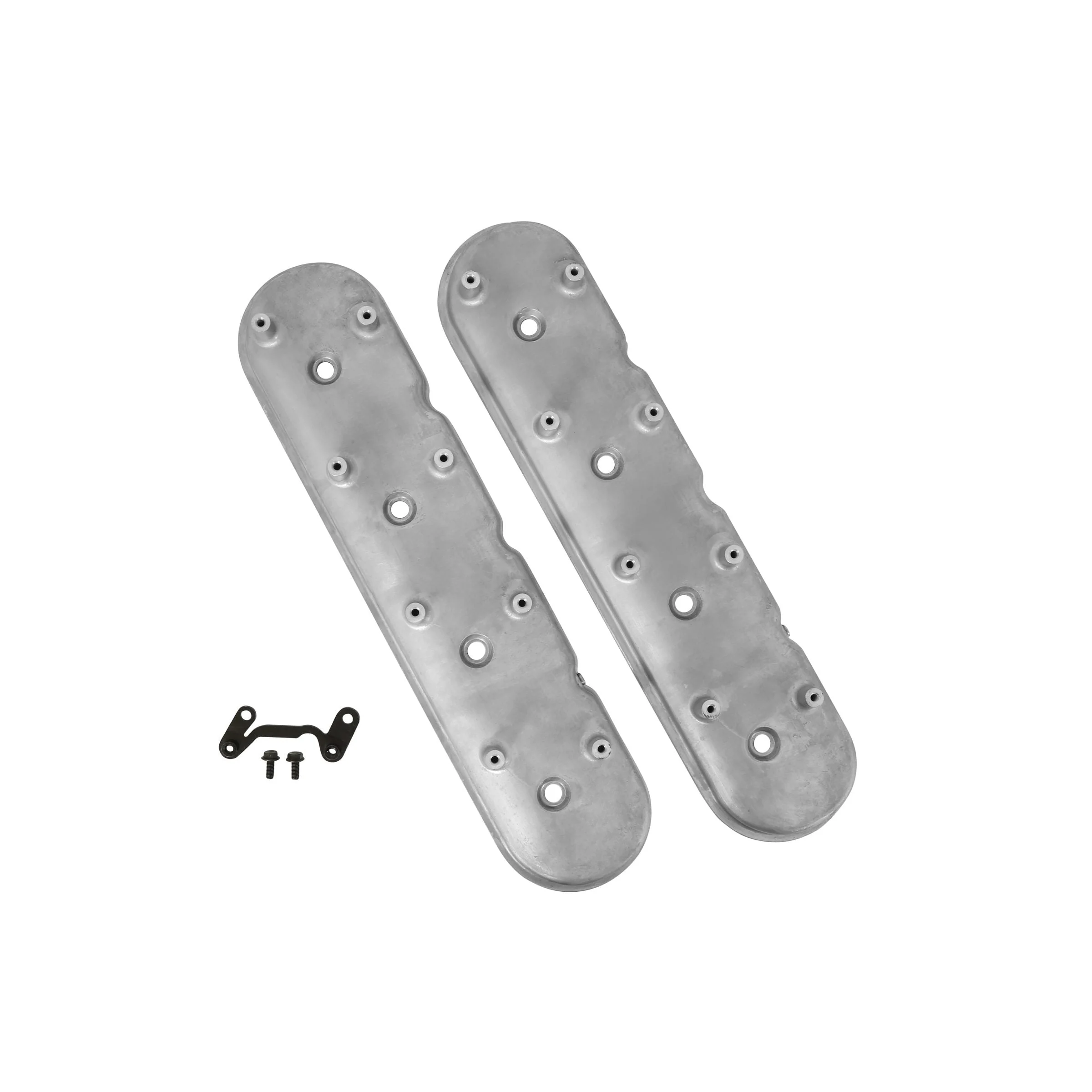 Holley 241-92 - Standard Height LS Valve Covers for Dry Sump Applications - Natural Cast
