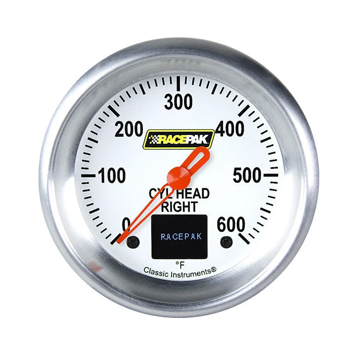 Classic Instruments 250-CI-397RWA - Racepak 2 5/8"  CHT Right White, APF