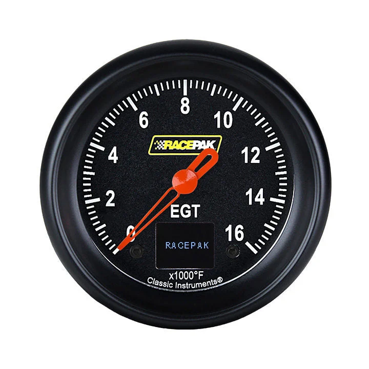 Classic Instruments 250-CI-398BB - Racepak 2 5/8"EGT Black