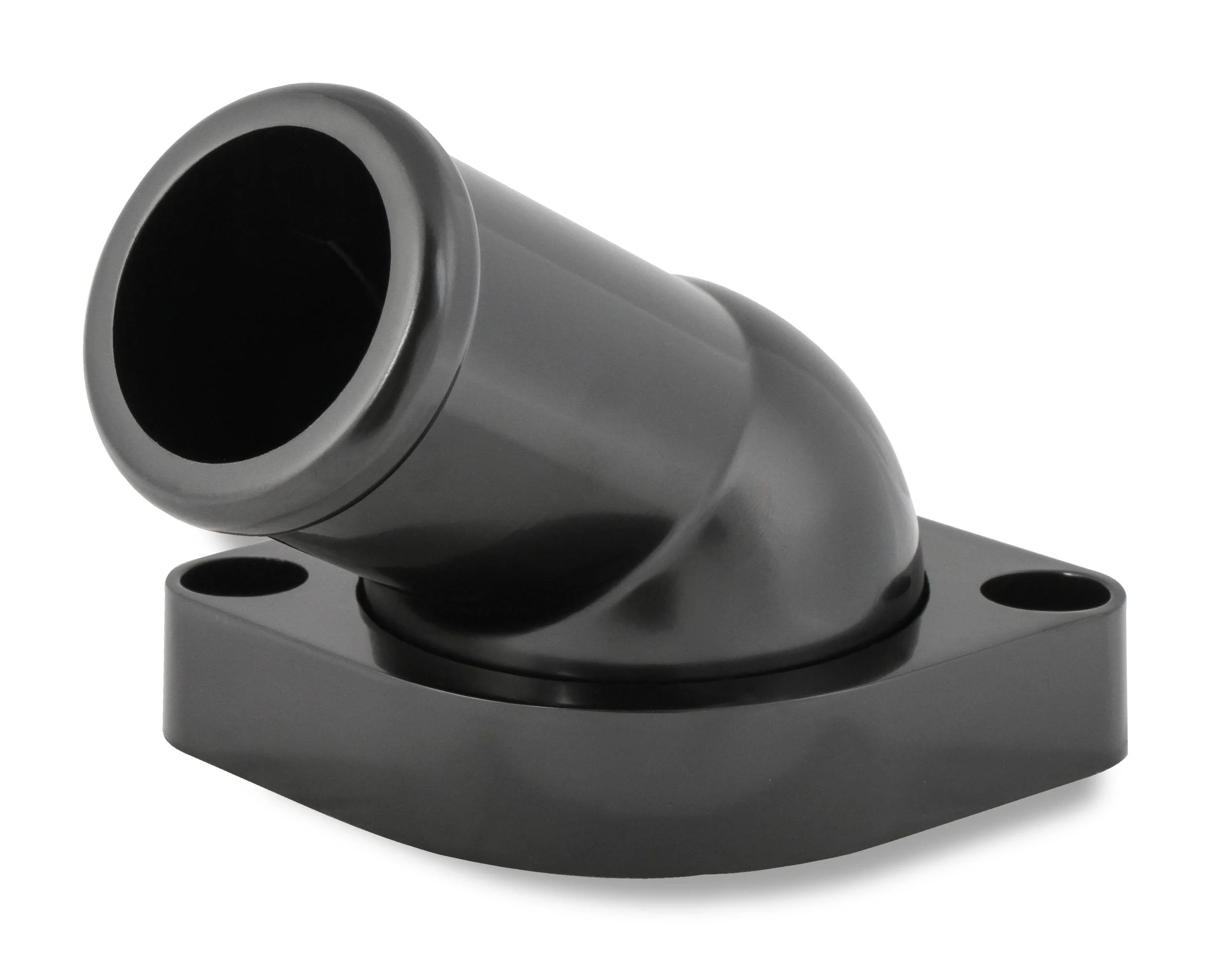 Mr. Gasket 2670BK - GM LS Water Neck - Swivel - 30 Degree Angle - Black