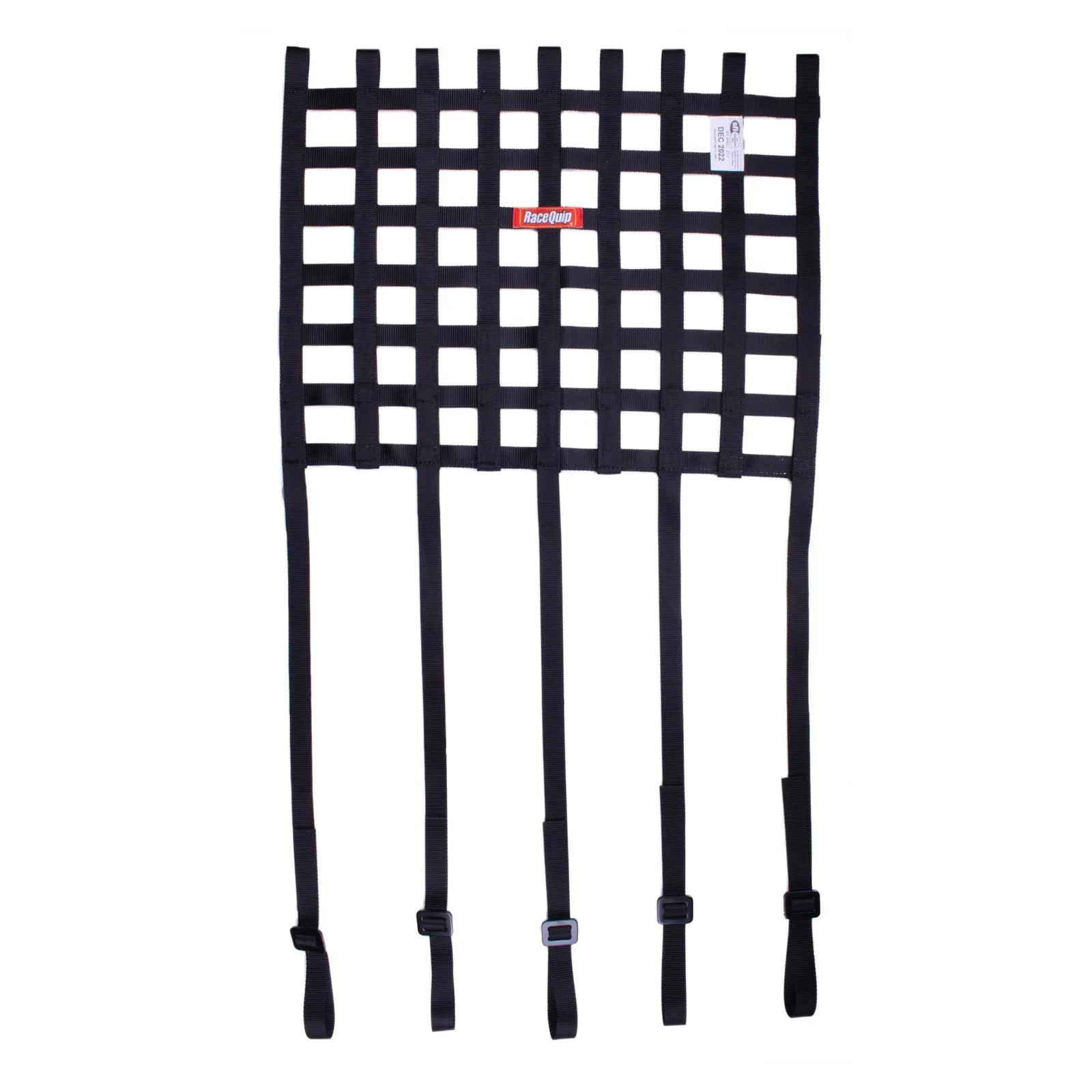Racequip 825003RQP - Ribbon Style Race Car Window Net with 1" Mounting Straps