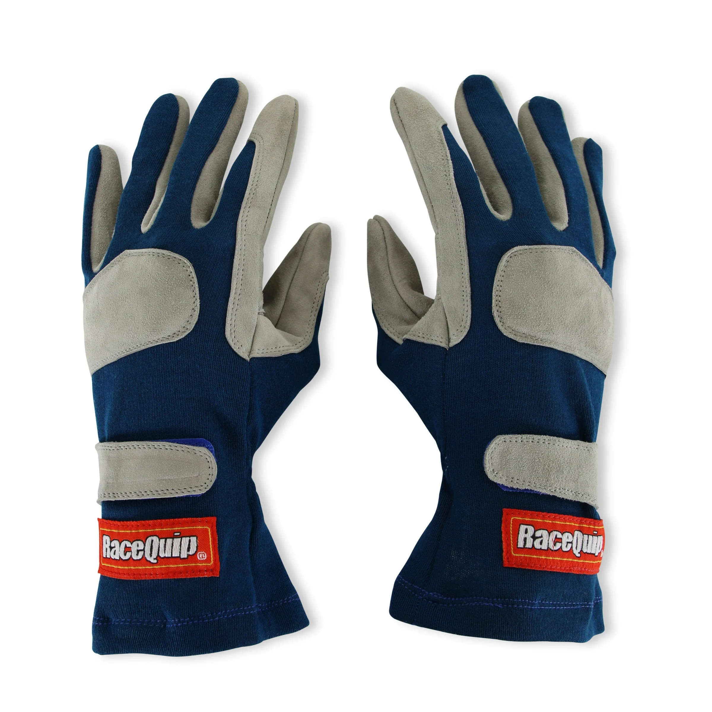 Racequip 351022RQP - SFI 3.3/1 Blue / Gray Nomex Race Gloves - Small