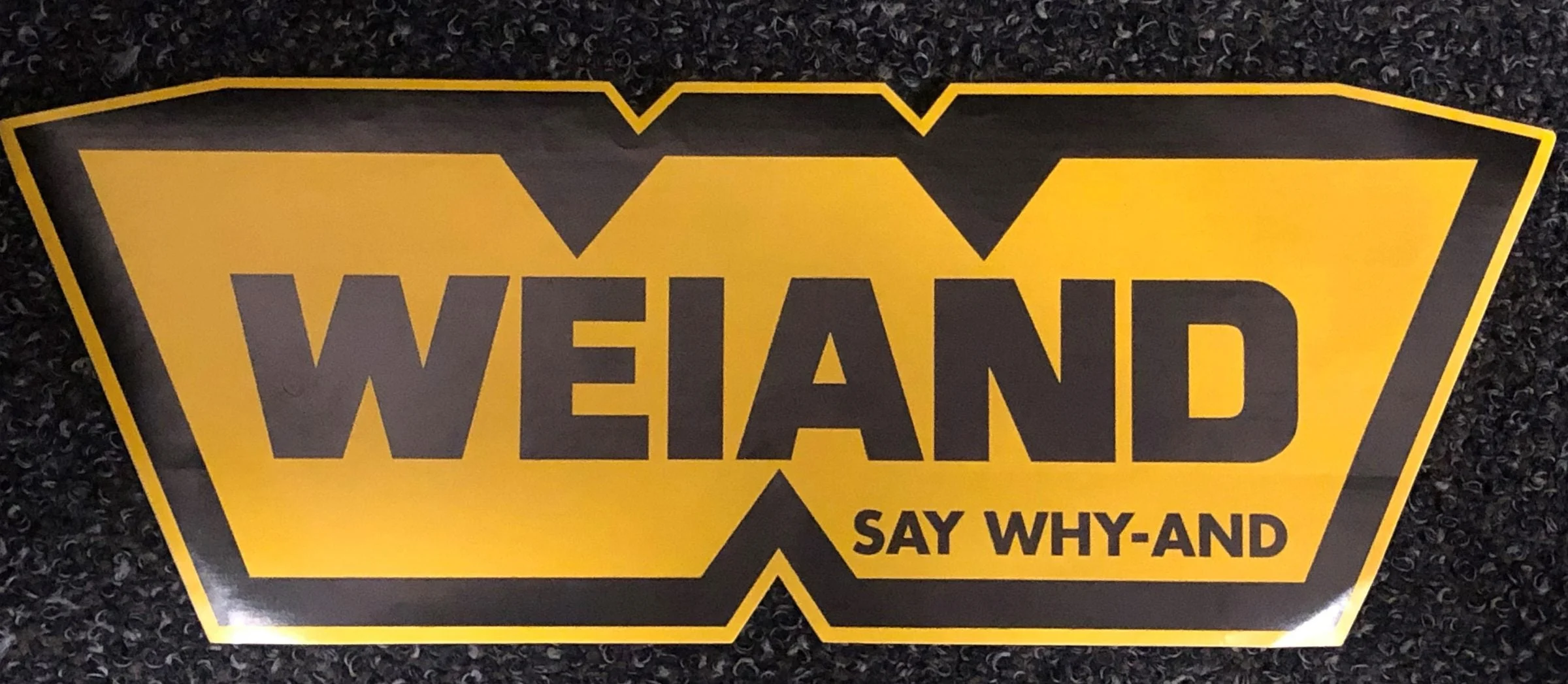 Weiand 36-419 - SAY WHY-AND Decal Large