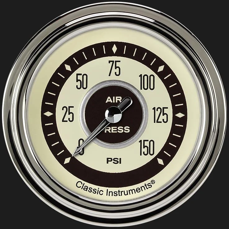 Classic Instruments NT318SLC - Nostalgia VT 2 5/8" Air Pressure Gauge