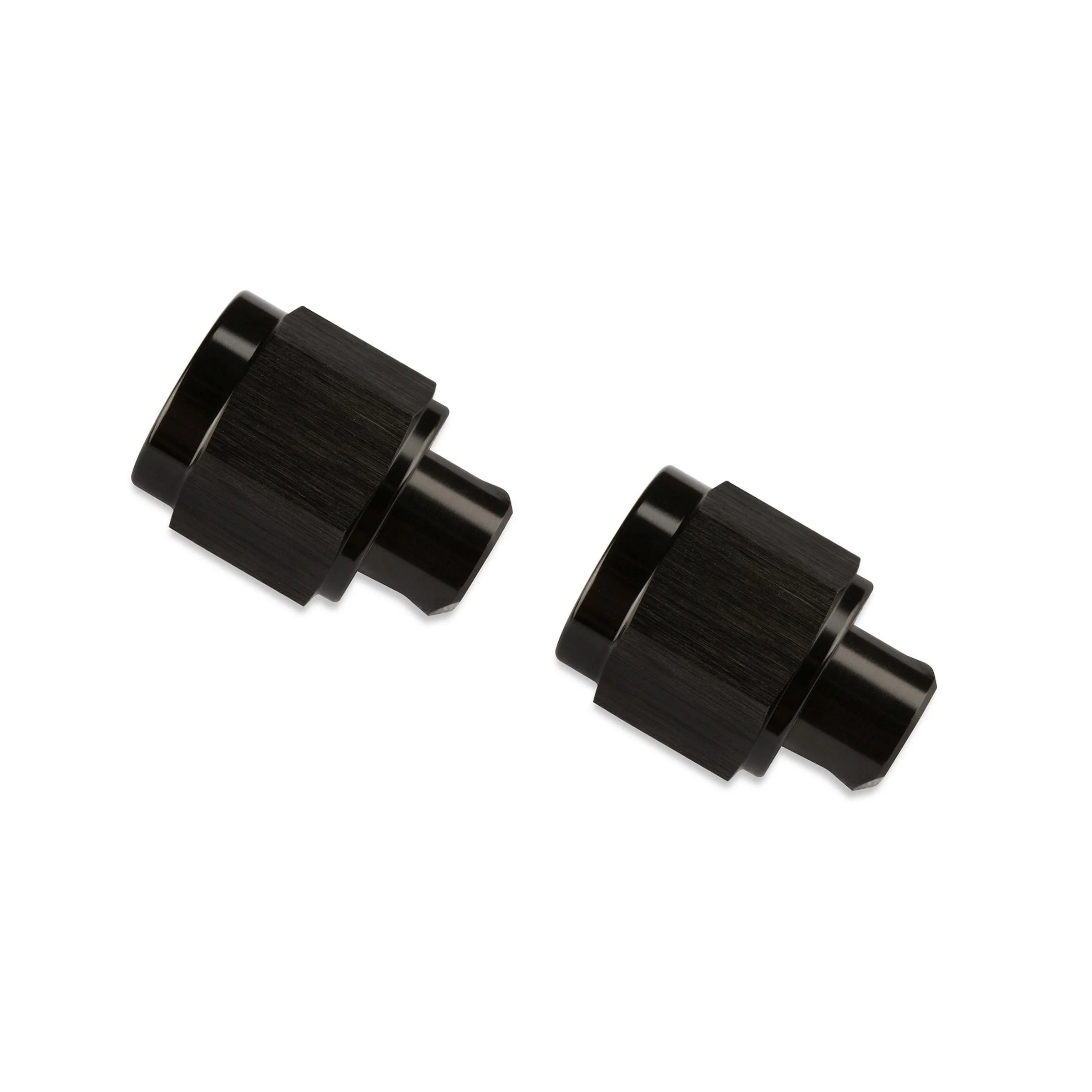 Mr. Gasket 492906-BL - -6 AN Caps (2) - Black
