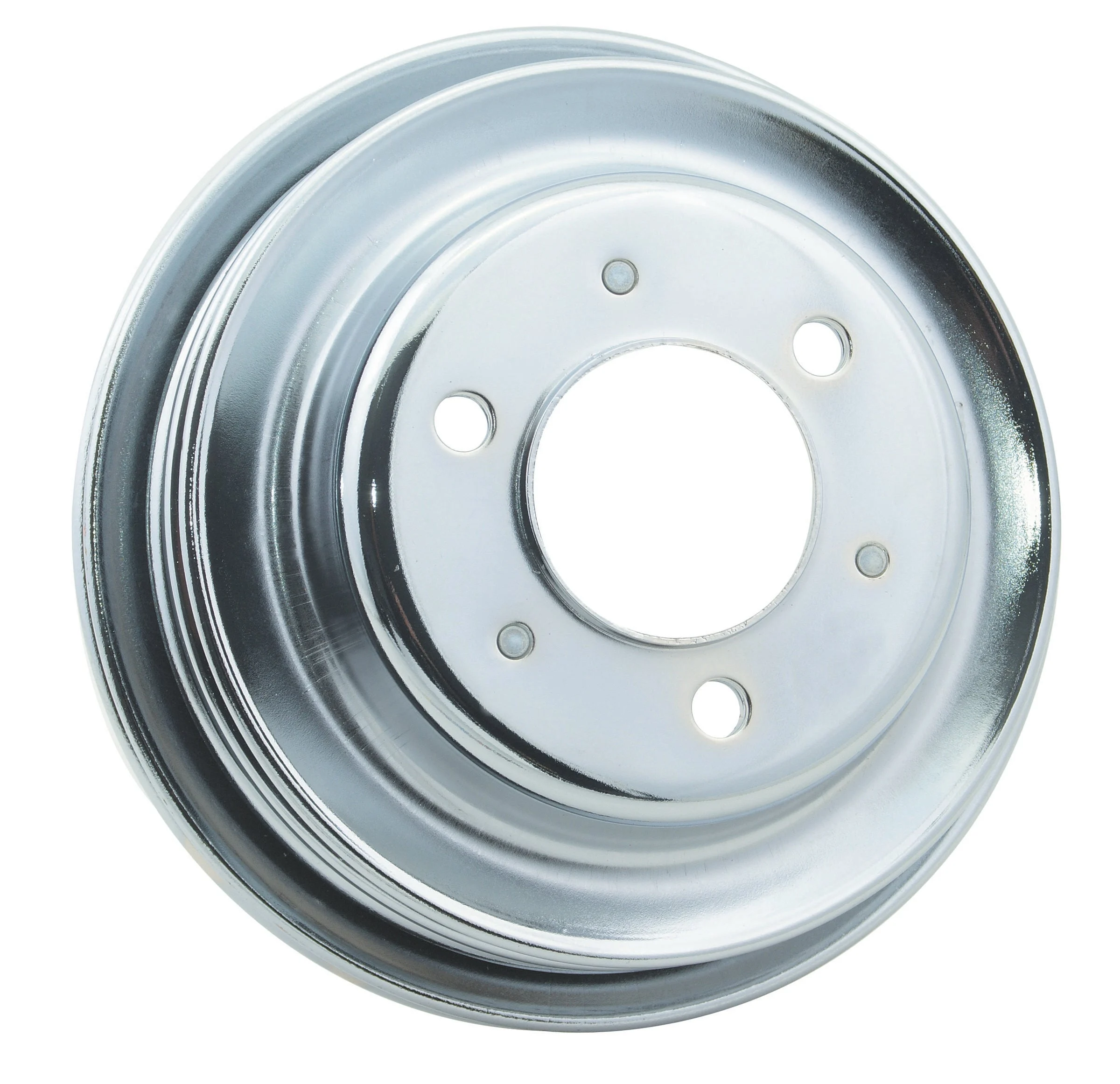 Mr. Gasket 4961G - Chrome Plated Steel Crankshaft Pulley