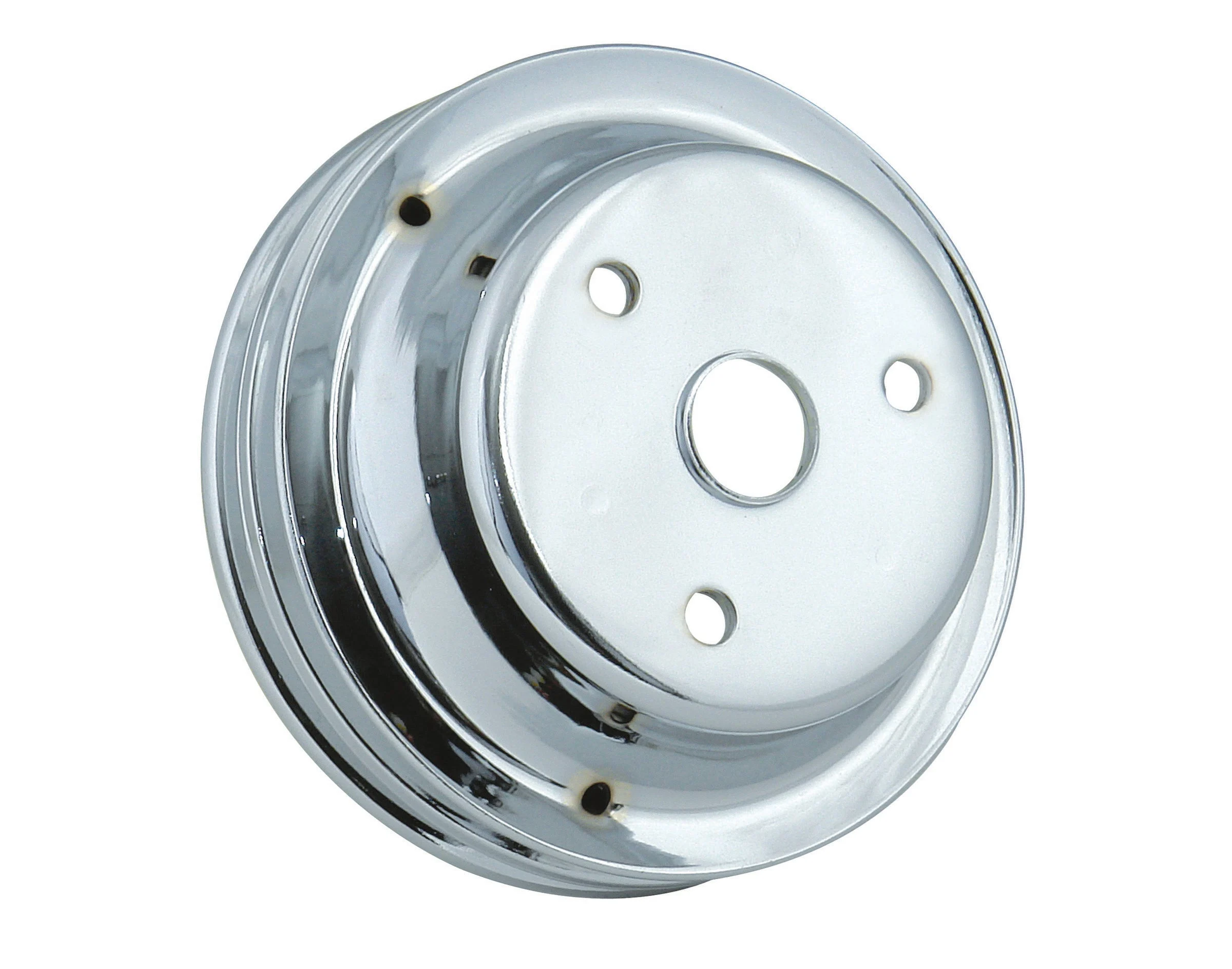 Mr. Gasket 4977 - Chrome Plated Steel Crankshaft Pulley