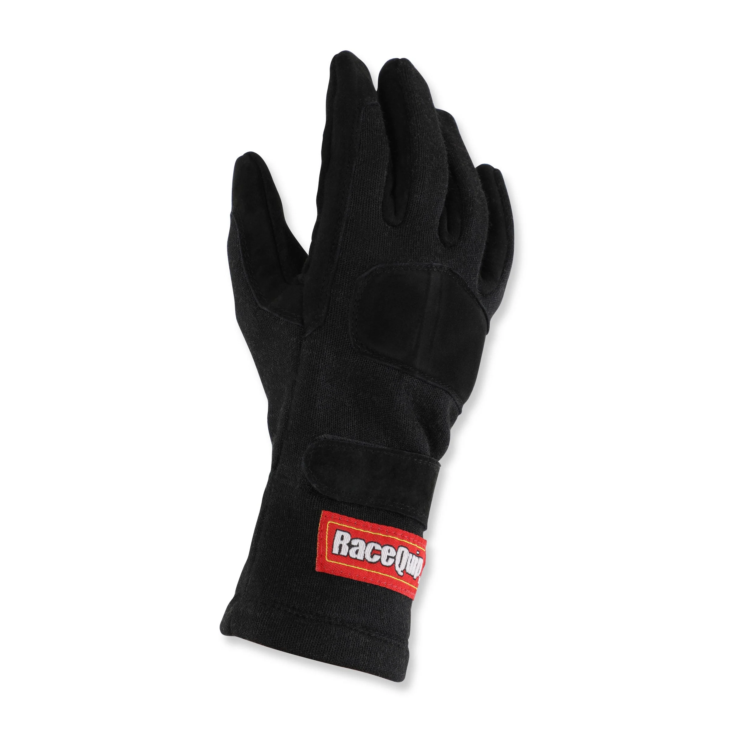 Racequip 355002RQP - SFI 3.3/5 Black Short Gauntlet Nomex Race Gloves - Small