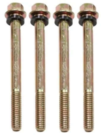 Quick Fuel Technology 5-4QFT - Fuel Bowl Screws (Med)[1 7/8"]-Gold & Gaskets 5-4