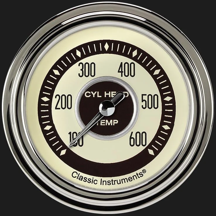 Classic Instruments NT397SLC - Nostalgia VT 2 5/8" Cylinder Head Temp. Gauge