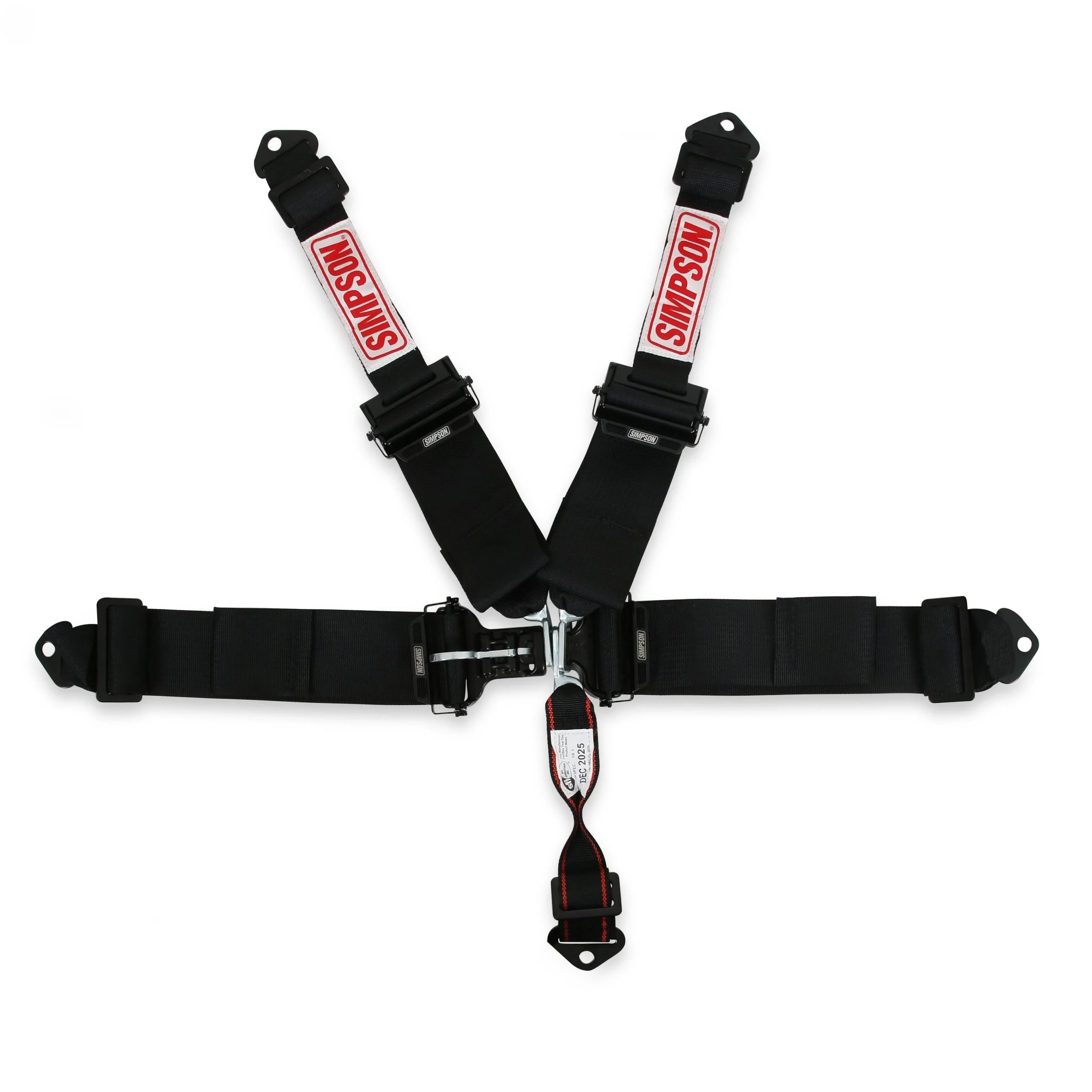 Simpson Safety 132LD5WB - Simpson Latch & Link Harness 3" Double Pull down 3-2 Shoulder SFI 16.1