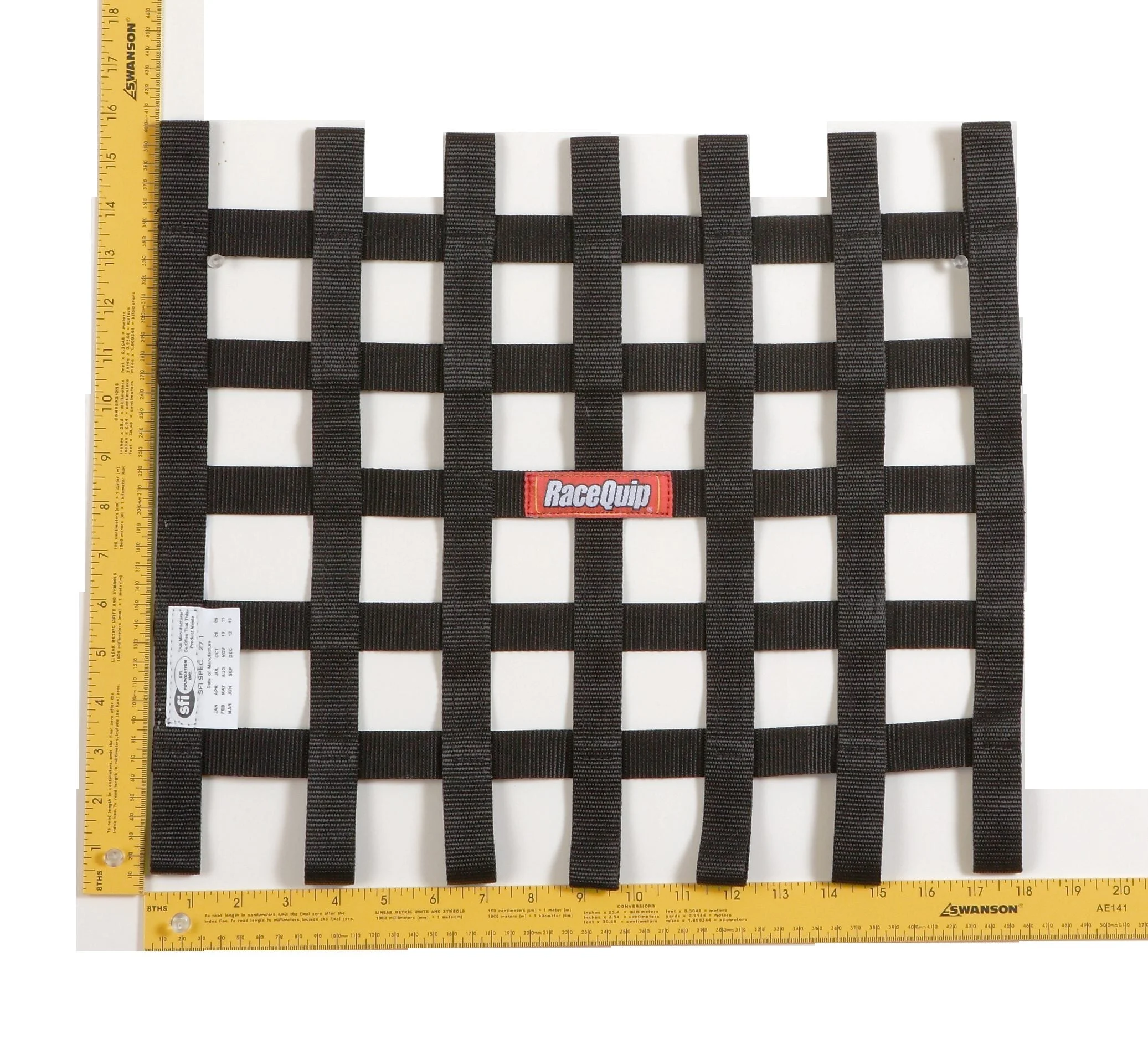 Racequip 726001RQP - Ribbon Style Race Car Window Net