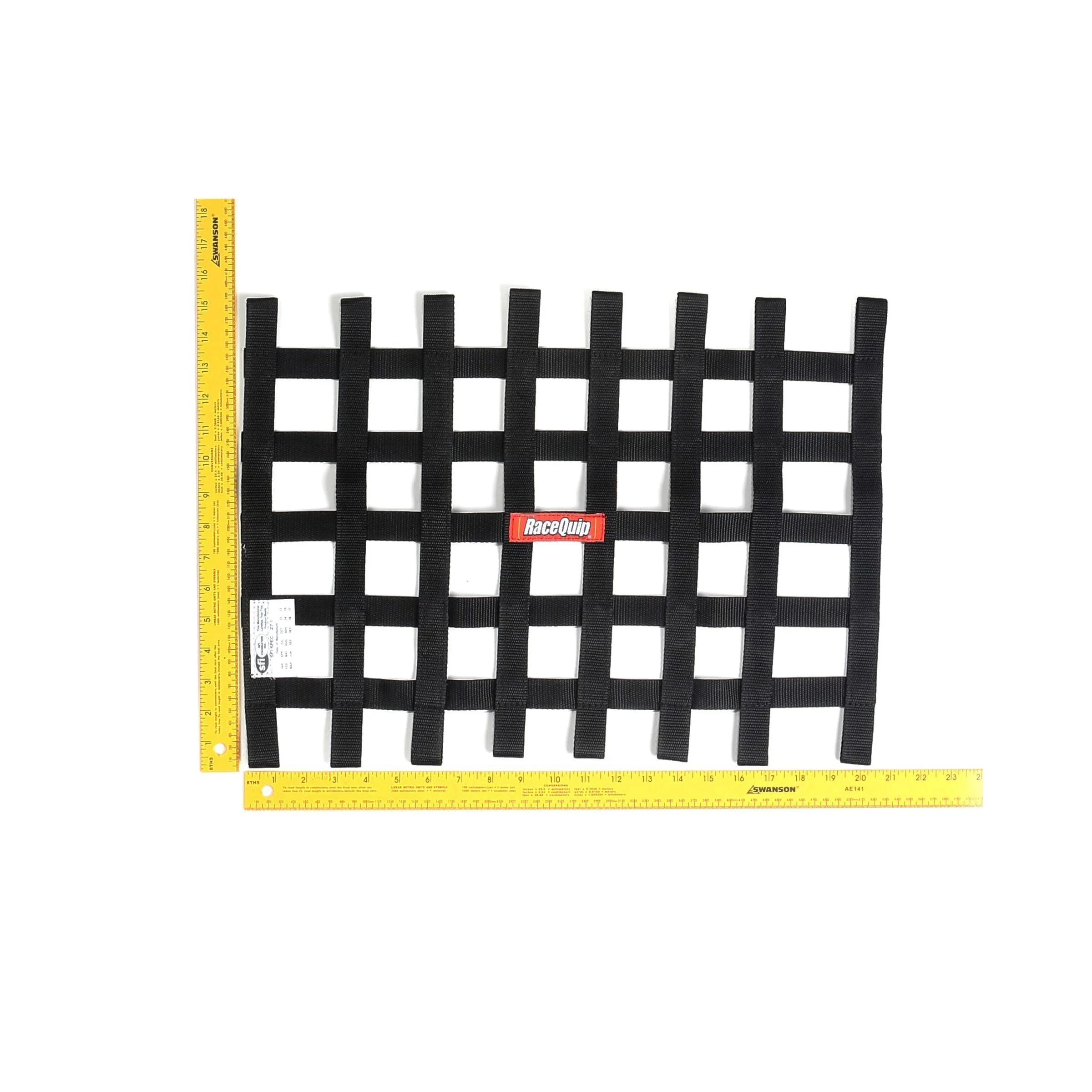 Racequip 726002RQP - Ribbon Style Race Car Window Net