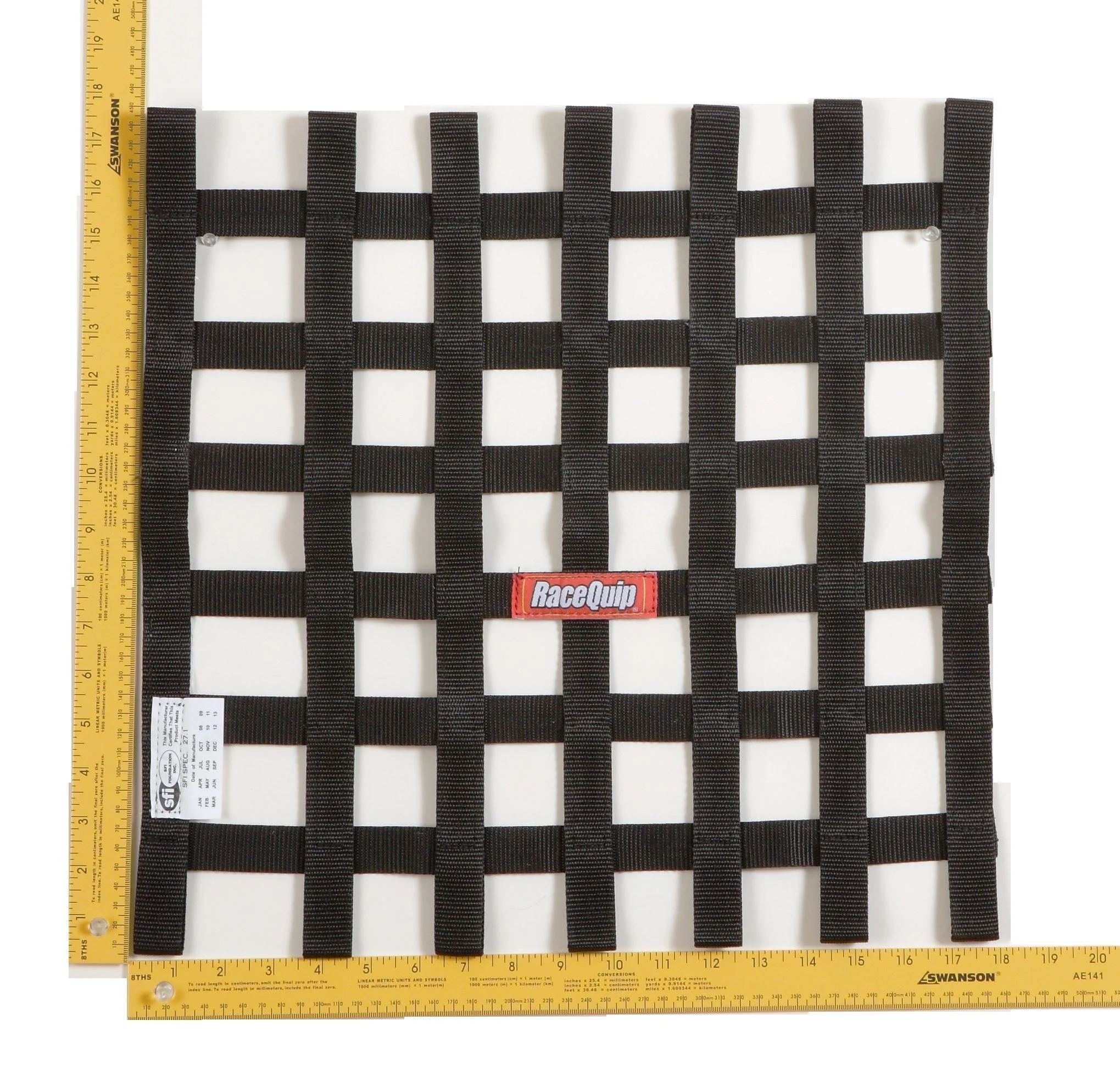 Racequip 726003RQP - Ribbon Style Race Car Window Net