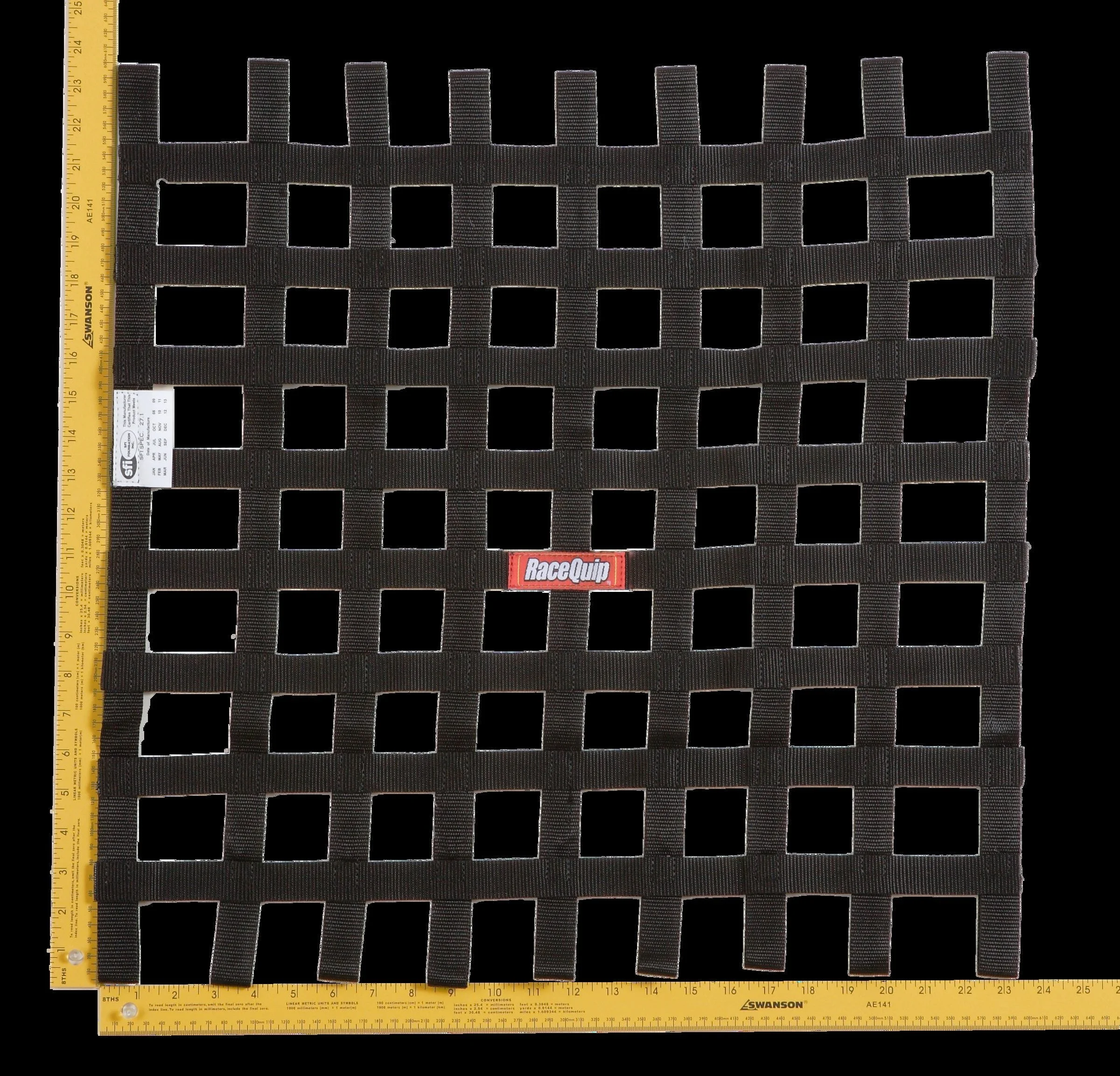 Racequip 726009RQP - Ribbon Style Race Car Window Net