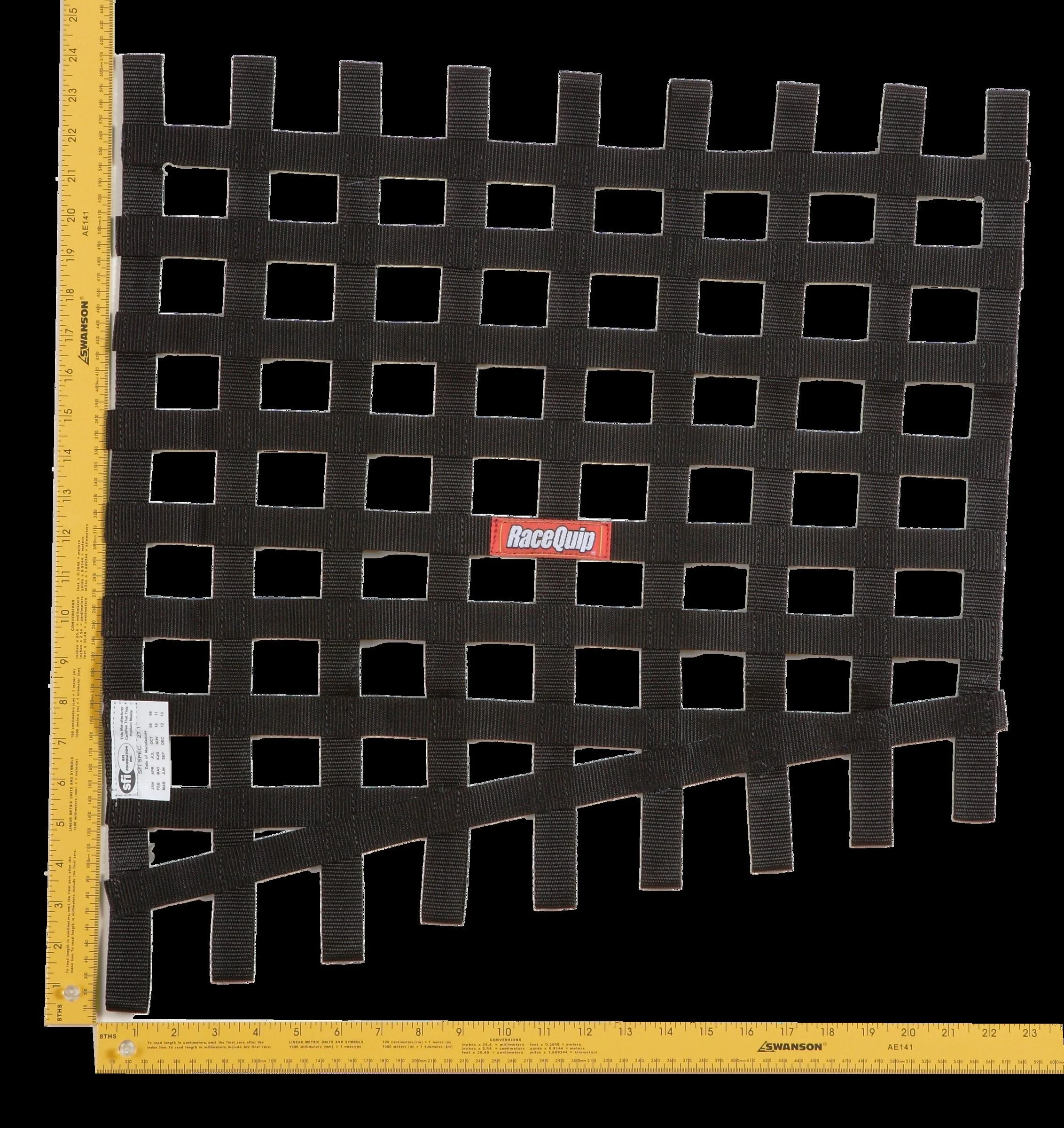 Racequip 729005RQP - Ribbon Style Drag Race Window Net