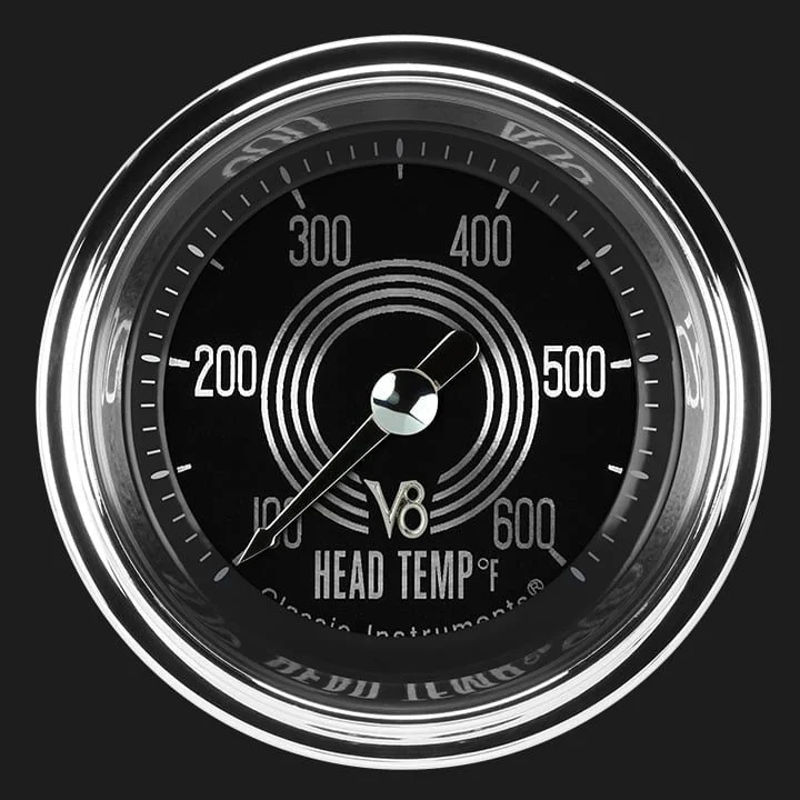 Classic Instruments V8SR197SHC - V8 Speedster 2 1/8" Cylinder Head Temp. Gauge