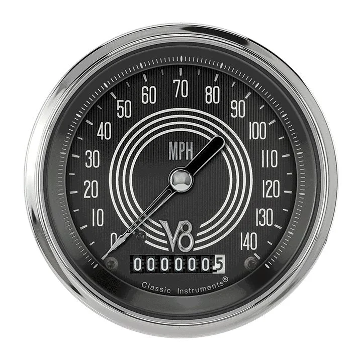 Classic Instruments V8SR55SHC - V8 Speedster 3 3/8" Speedometer