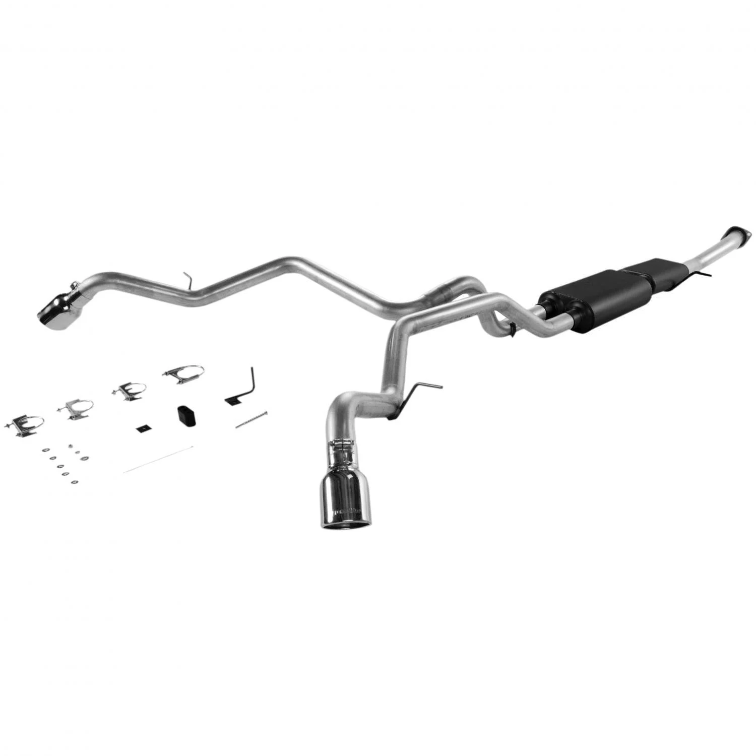 Flowmaster 817342 - Cat-back System 409S - Dual Side Exit - American Thunder - Moderate Sound