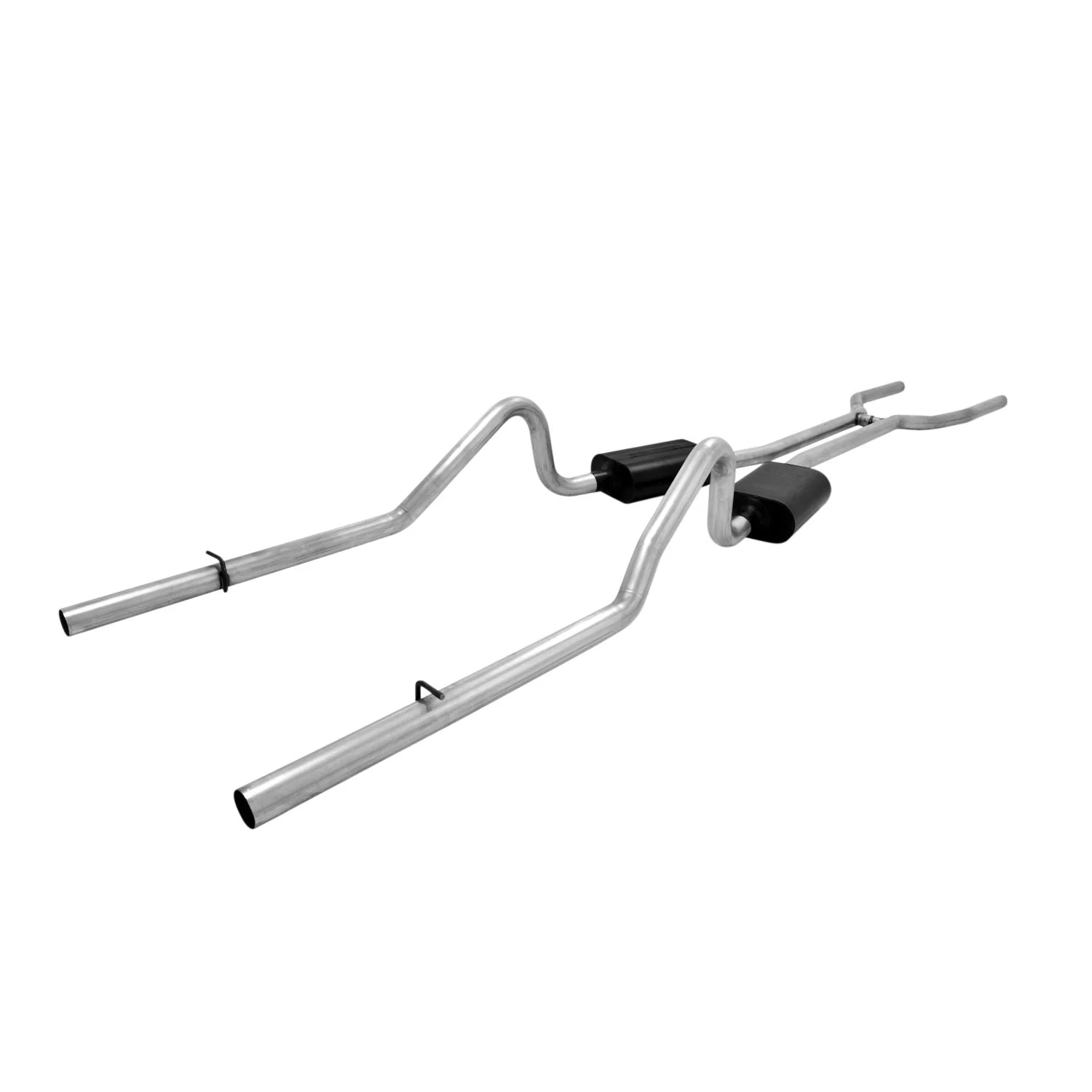 Flowmaster 817390 - Header-back System 409S - Dual Rear Exit - American Thunder -Moderate/Aggressive