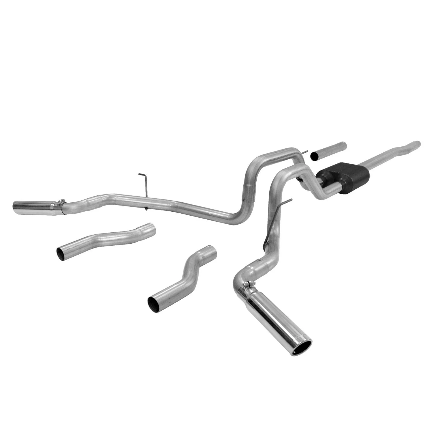 Flowmaster 817417 - Cat-back System 409S- Dual Rear/Side Exit - American Thunder - Moderate Sound