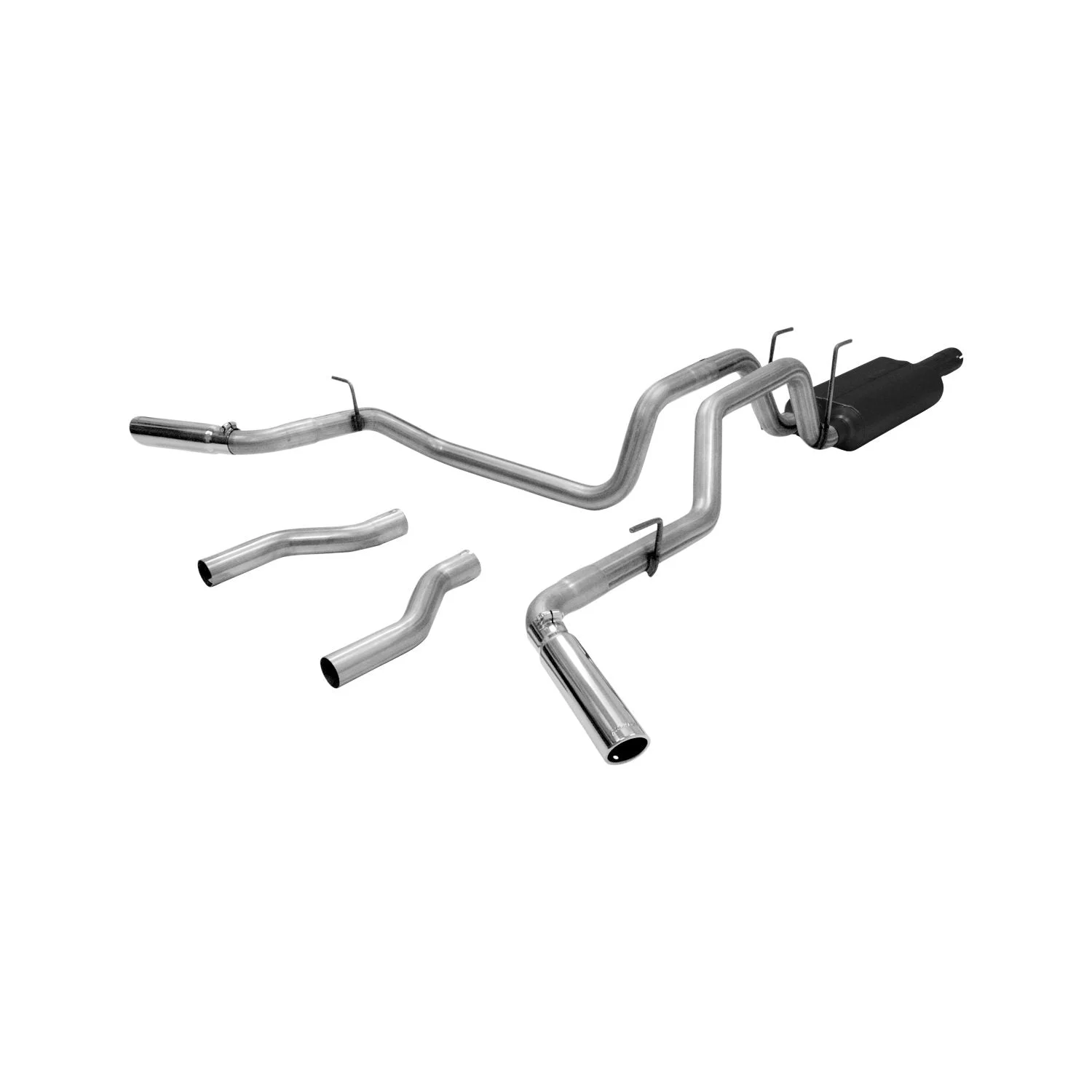 Flowmaster 817423 - Cat-back System 409S - Dual Rear/Side Exit - American Thunder - Moderate Sound