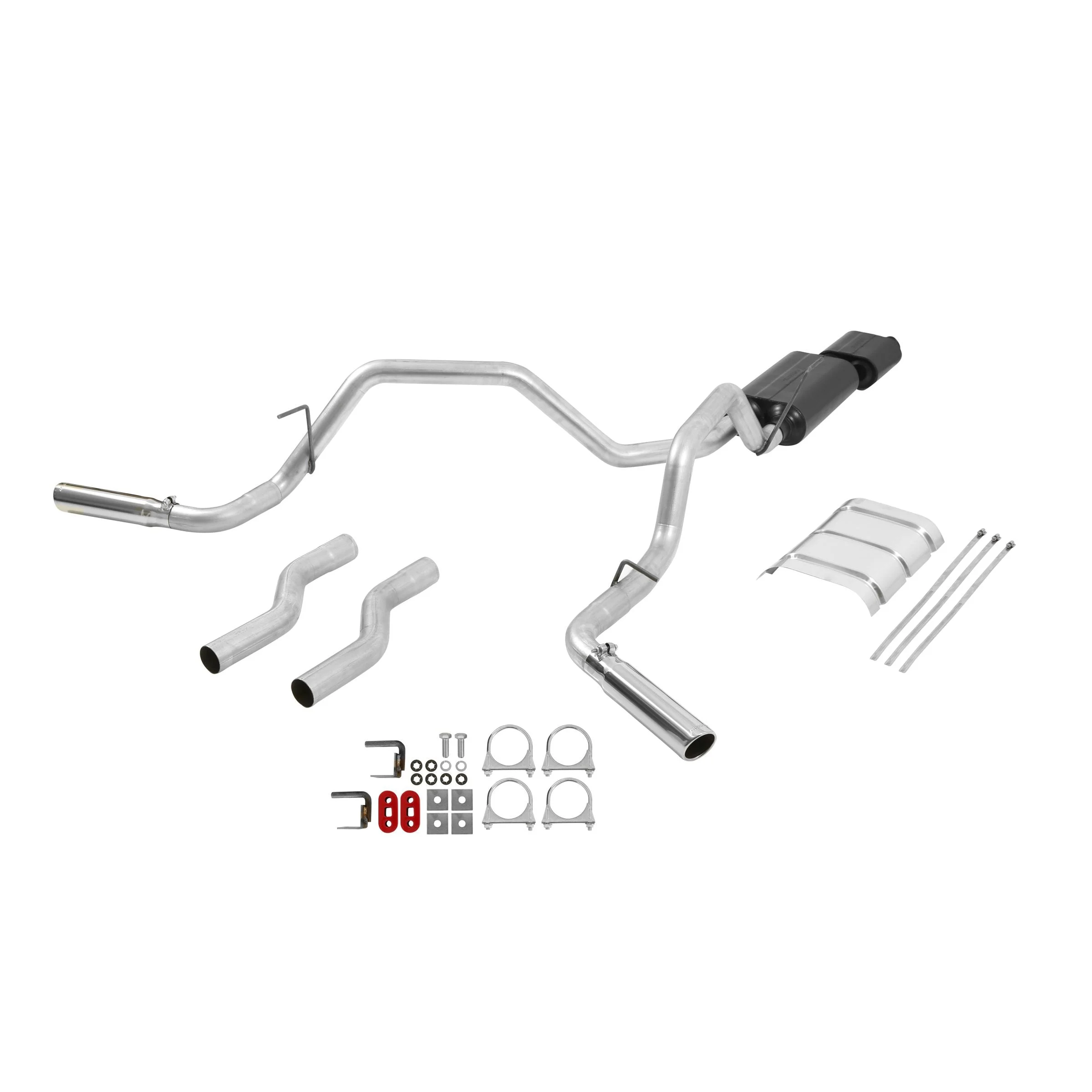 Flowmaster 817425 - Cat-back System 409S-Dual Rear/Side Exit- American Thunder - Moderate/Aggressive