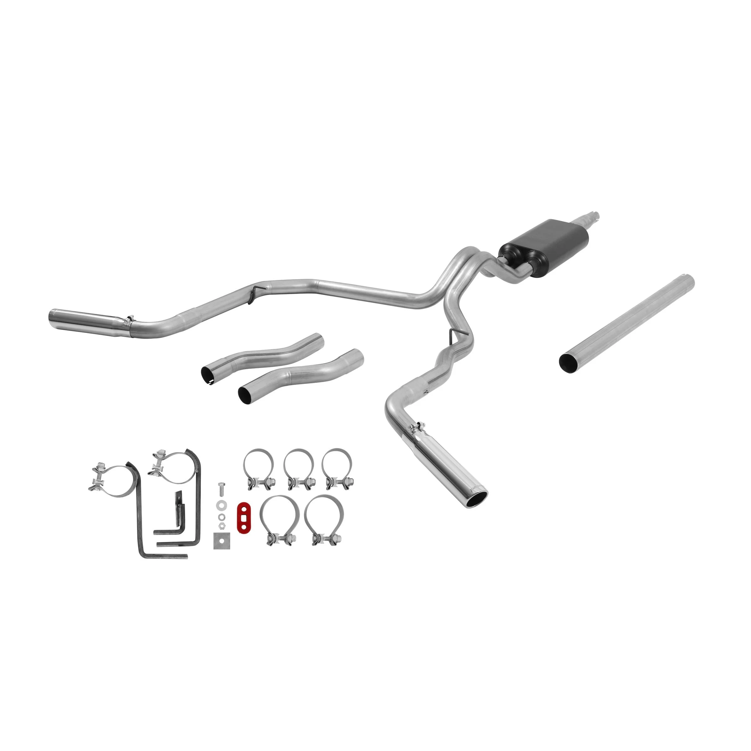 Flowmaster 817471 - Cat-back System 409S - Dual Rear/Side Exit - American Thunder - Moderate Sound