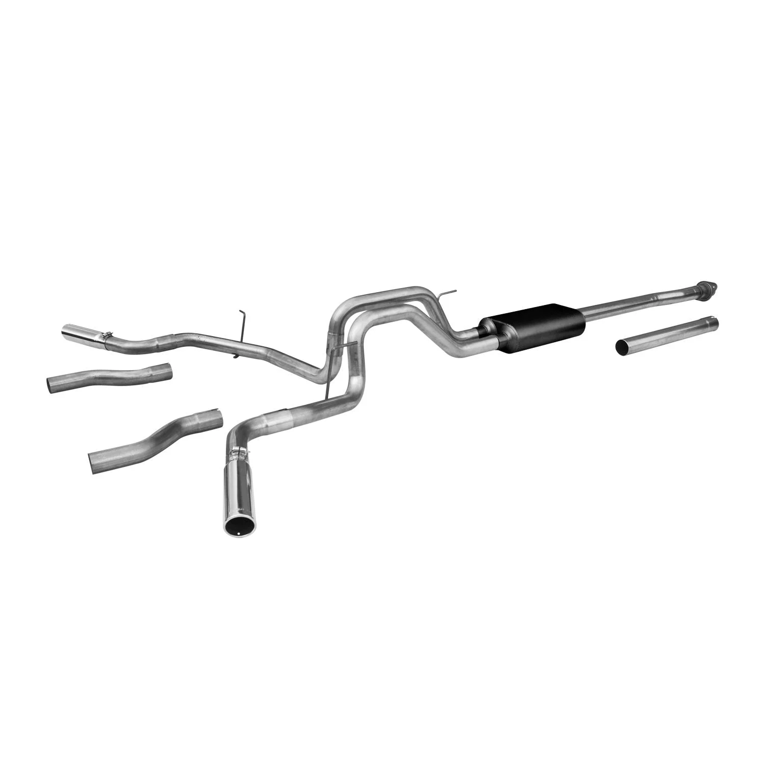 Flowmaster 817478 - Cat-back System 409S - Dual Rear/Side Exit - Force II - Moderate Sound