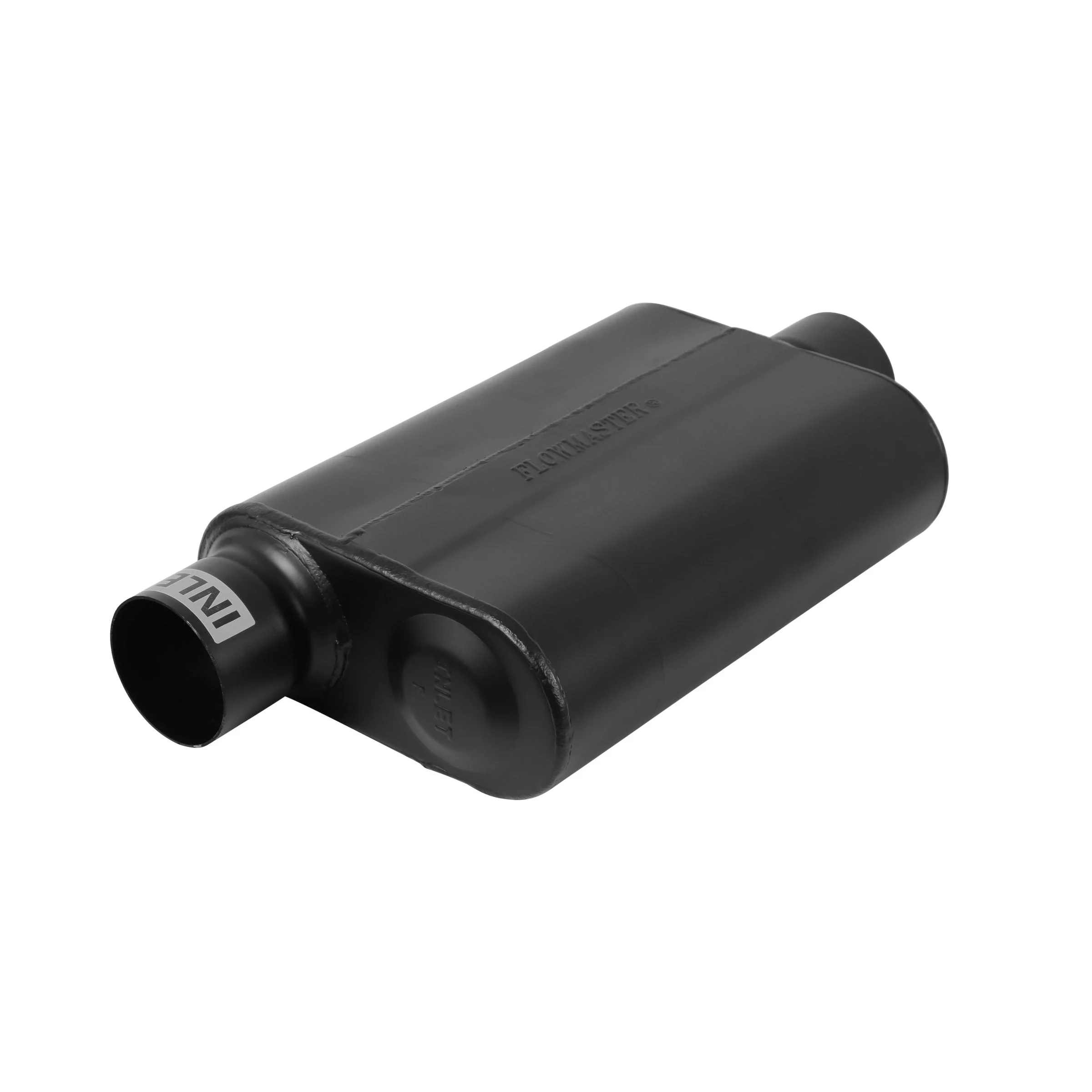 Flowmaster 843041 - 40 Delta Muffler 409S - 3.00 Offset In / 3.00 Center Out - Aggressive Sound