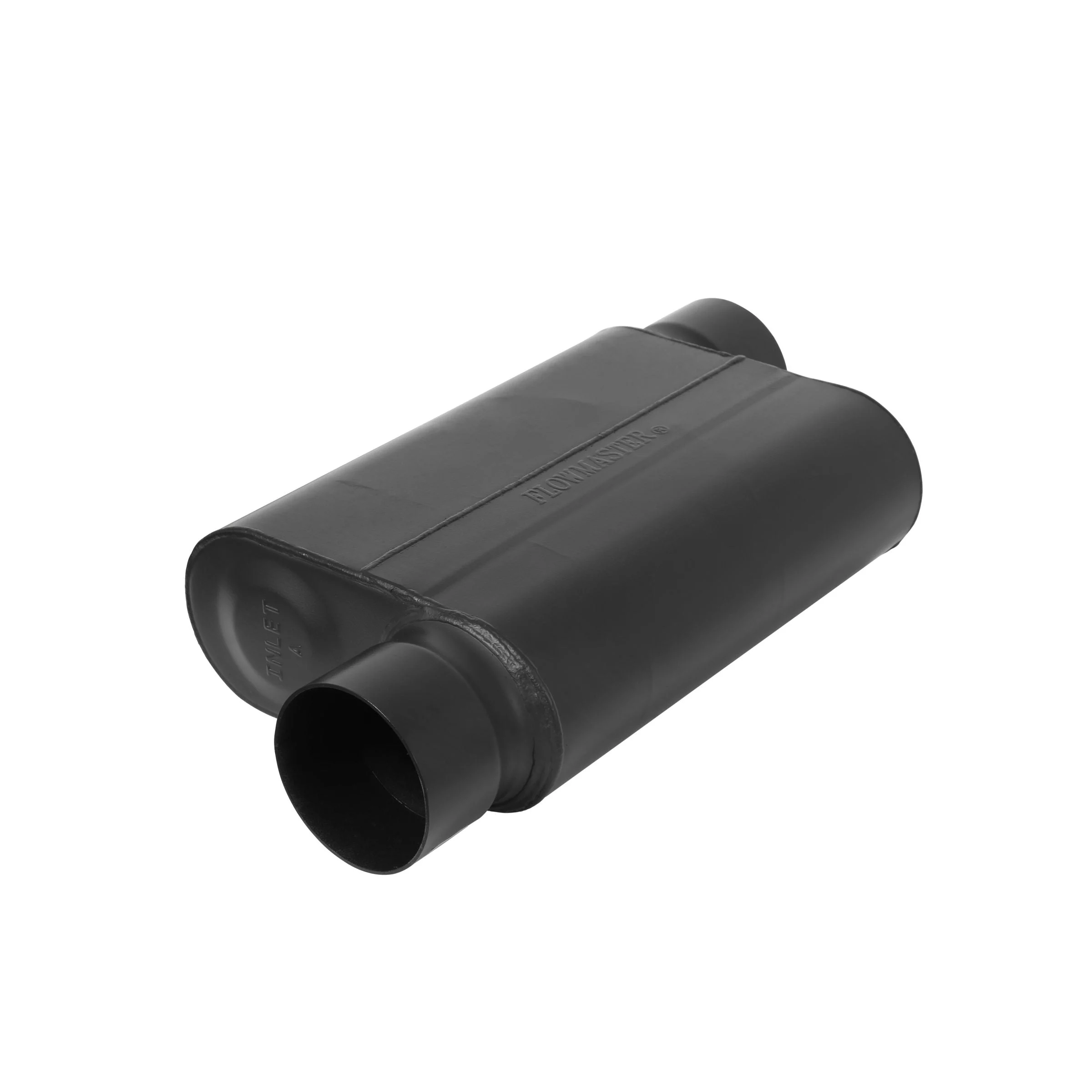 Flowmaster 8435439 - 40 Series Race Muffler 409S - 3.50 Offset In / 3.50 Offset Out -Aggressive Sound