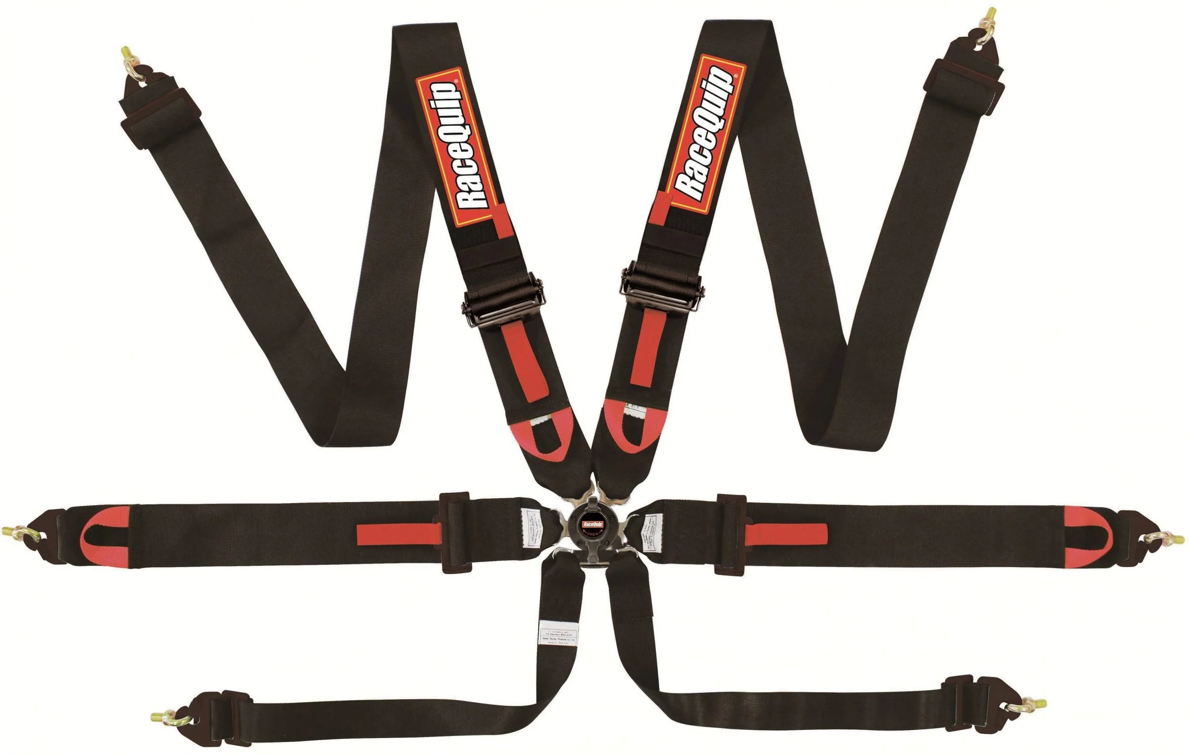 Racequip 851001RQP - FIA 6 Point Camlock Harness Set