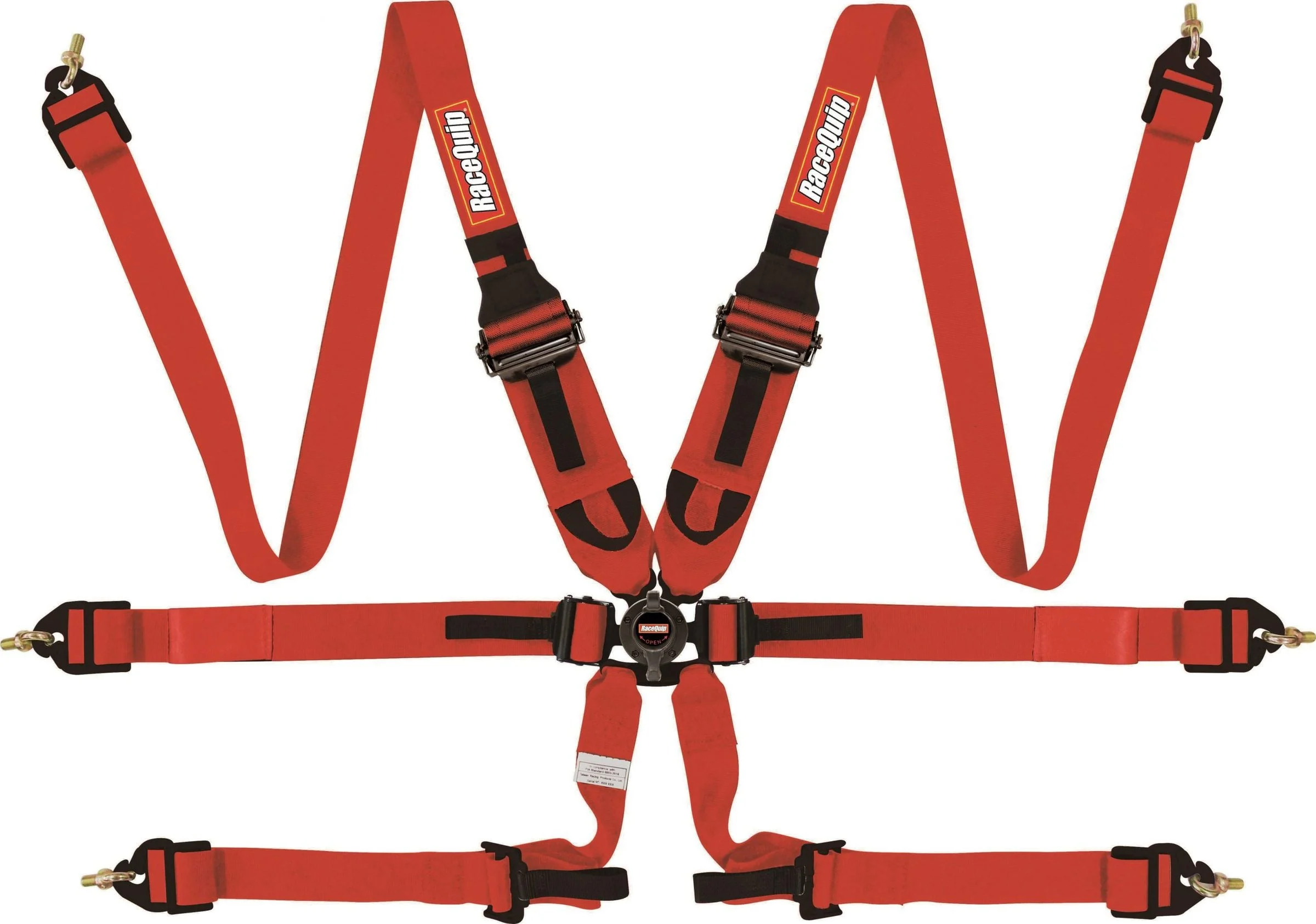 Racequip 855015RQP - FIA 6 Point Camlock Harness Set